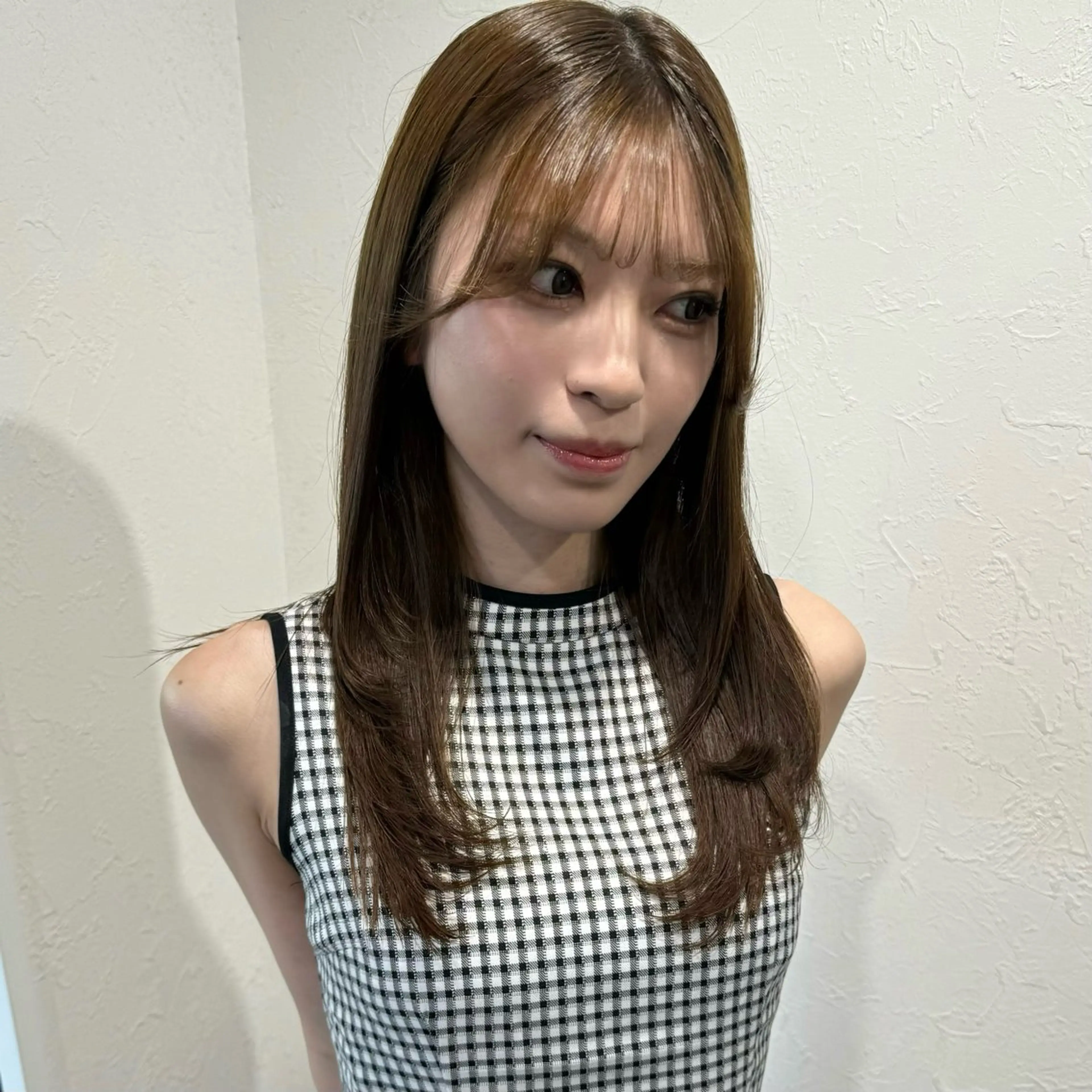 前髪縮毛の写真