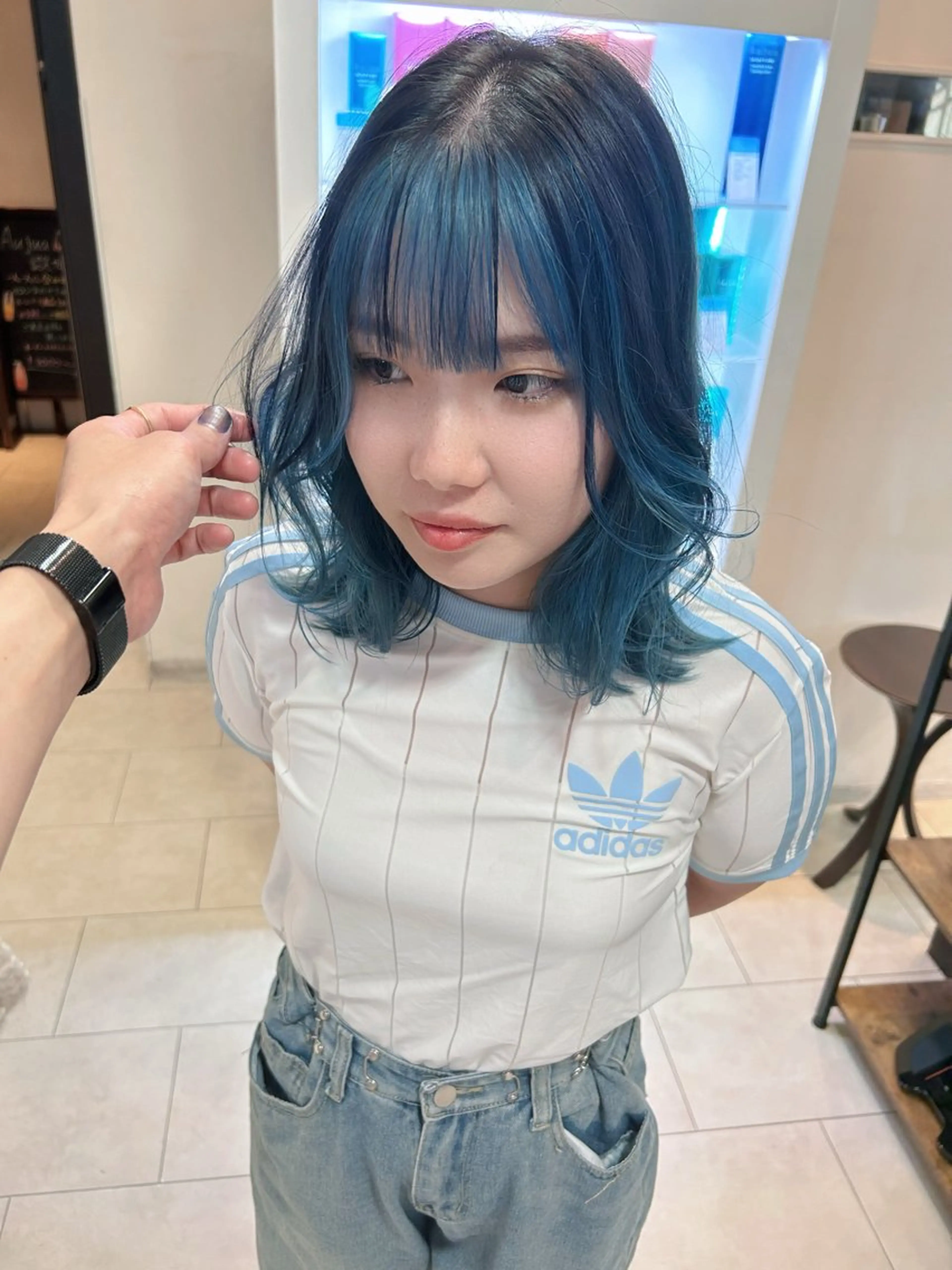 ミディアム カラー ヘアカラー 甲斐 司のヘアスタイル