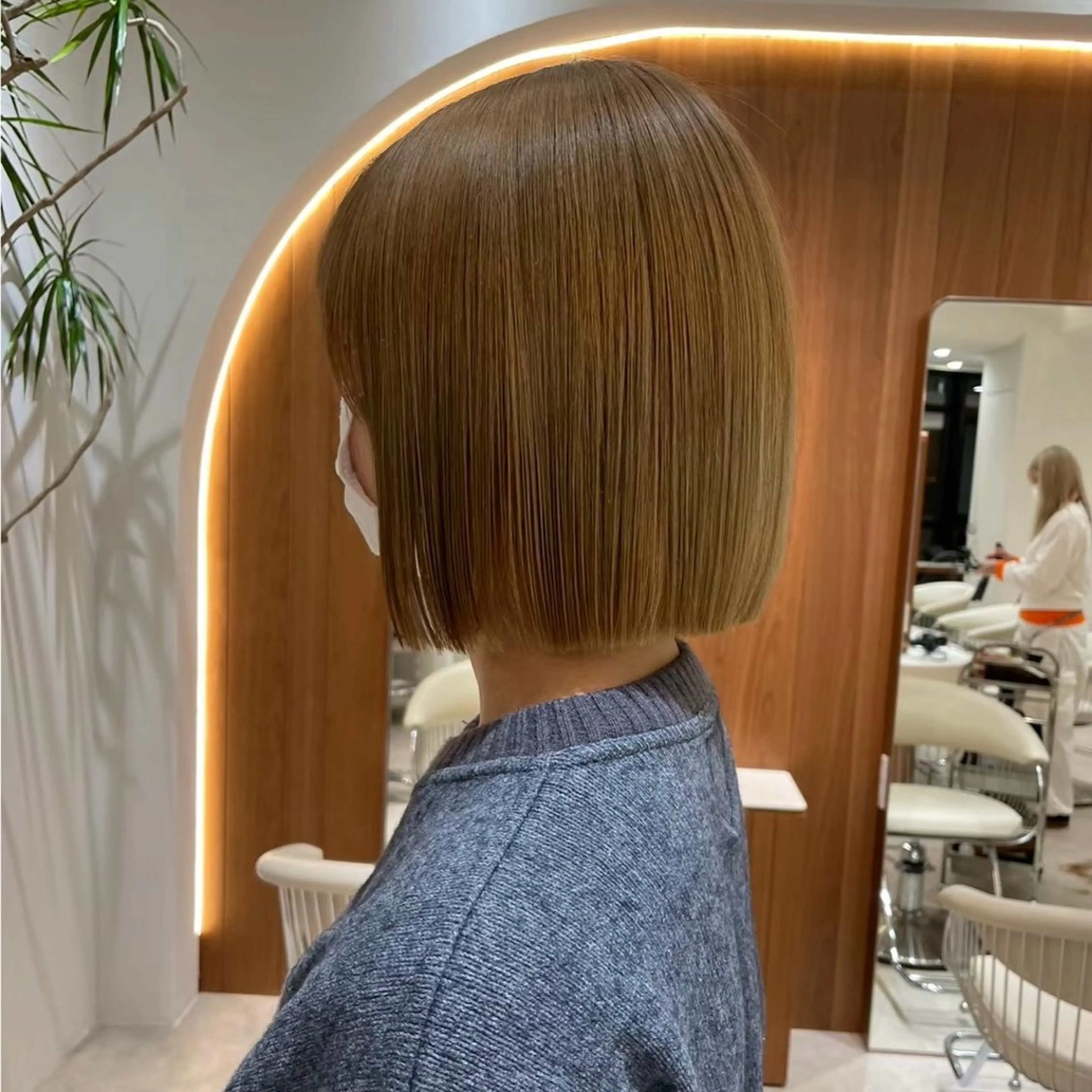 ミディアム カラー カット トリートメント 渋谷/レイヤーボブ・ 透明感カラーしょうごのヘアスタイル