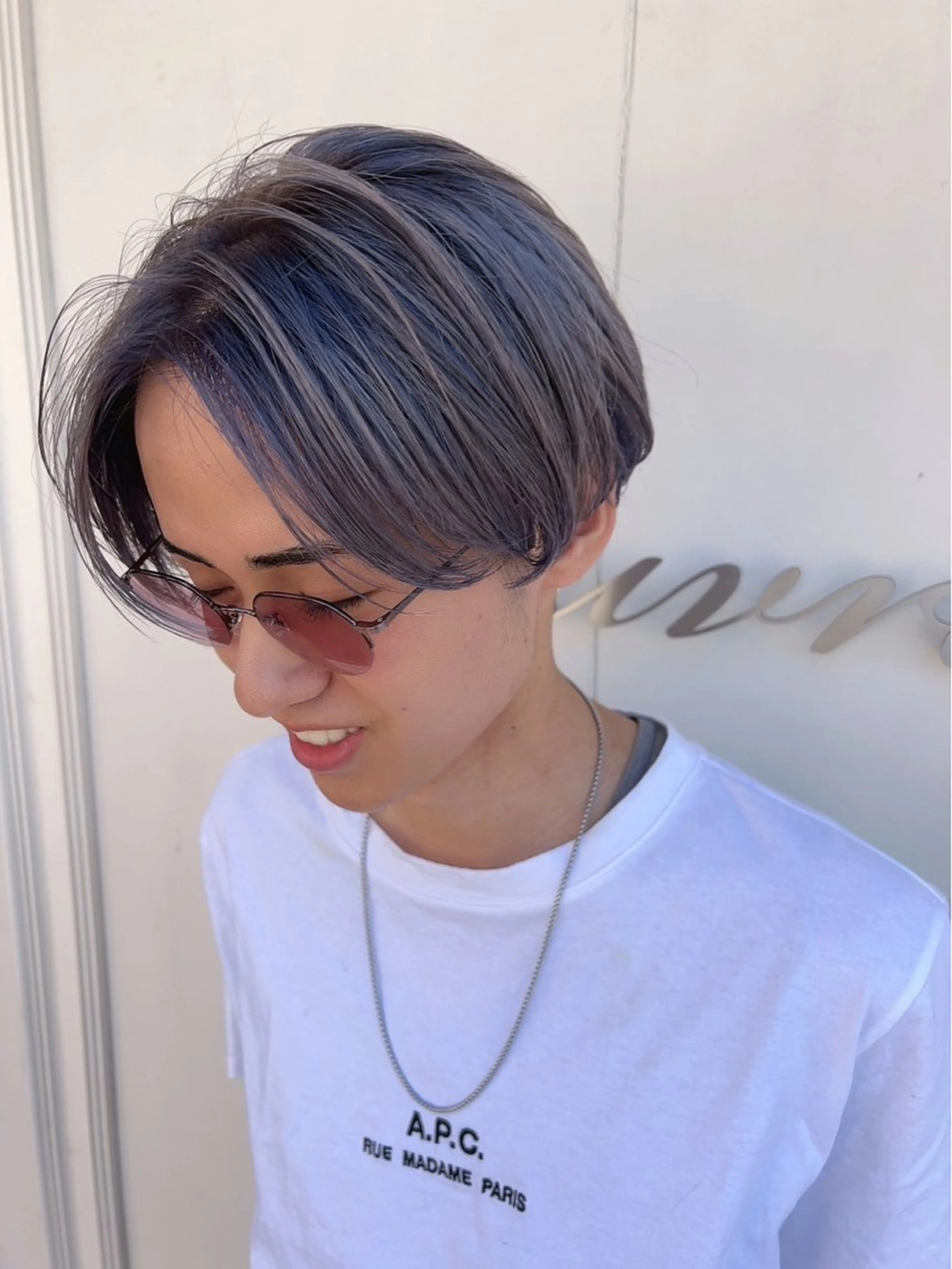 【外国人風カラーに】メンズカット＋ハイライト＋艶カラー　¥16000の写真