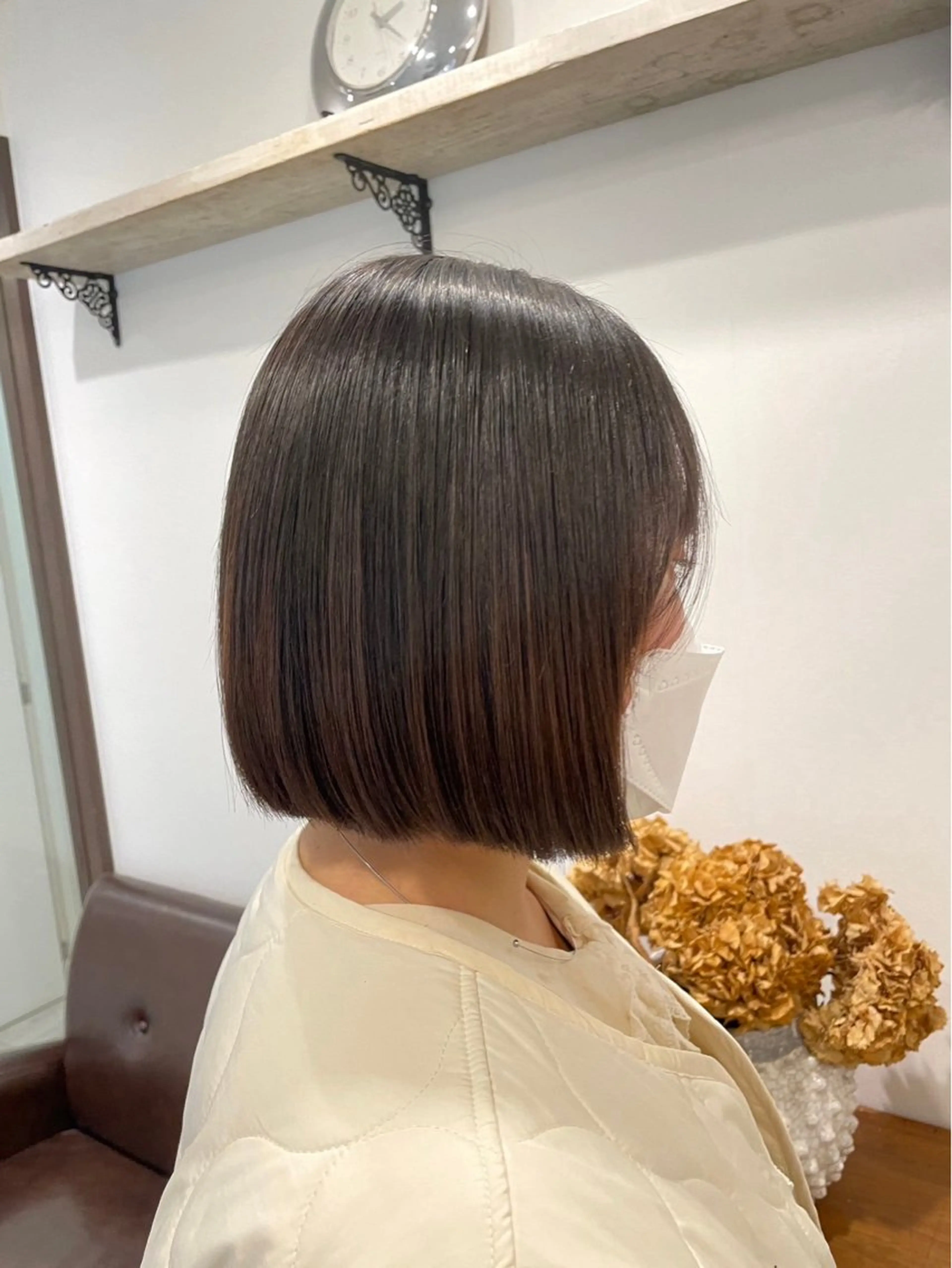 ミディアム ボブ カット tiravento 南船場店所属・nana 韓国スタイル🇰🇷のヘアスタイル