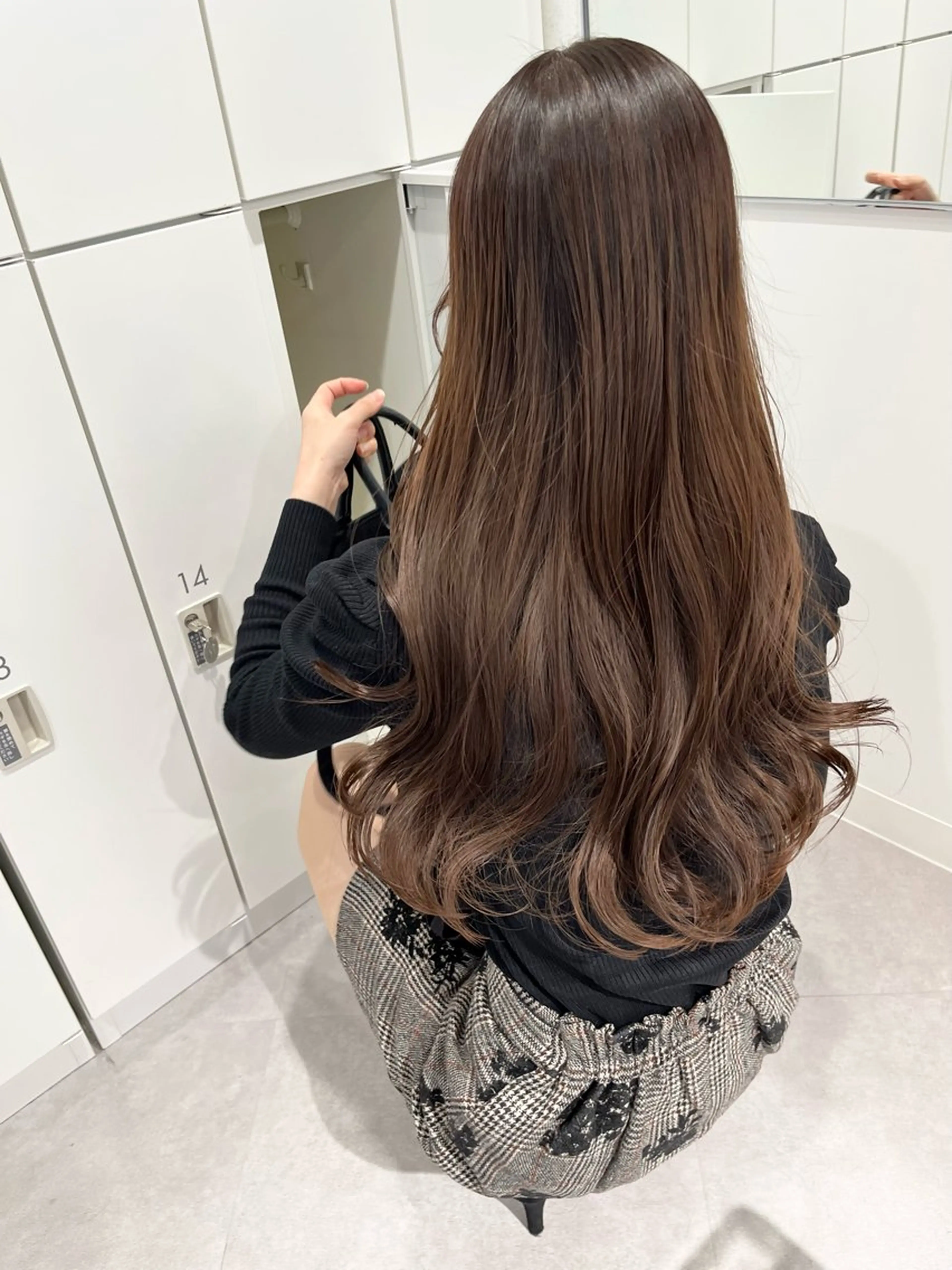 ロング カラー カット ヘアカラー トリートメント 韓国ハッシュカット/ 新宿/髪質改善/岡崎のヘアスタイル