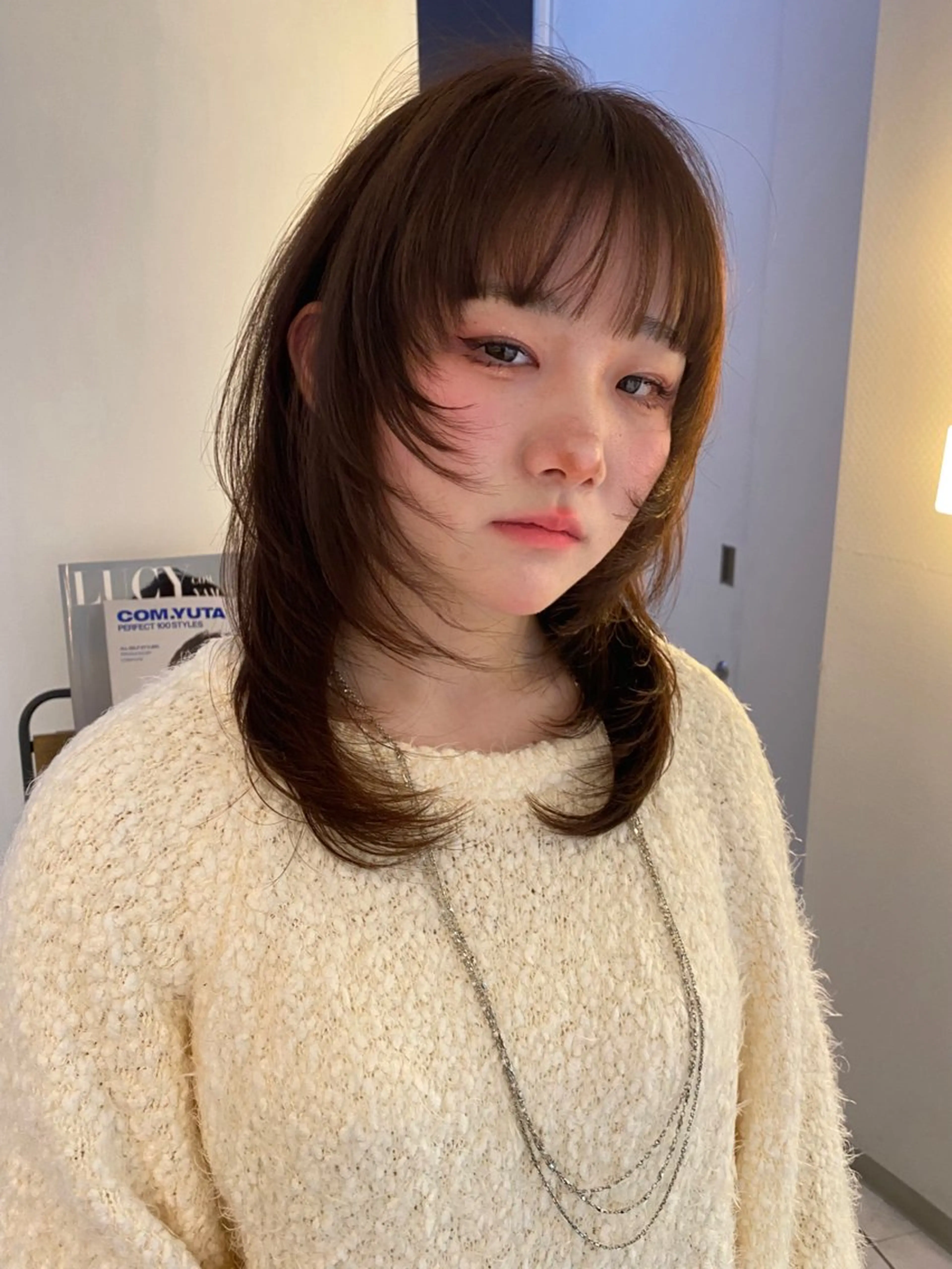 ミディアム カラー カット ヘアカラー トリートメント mai / linoah˚✧のヘアスタイル