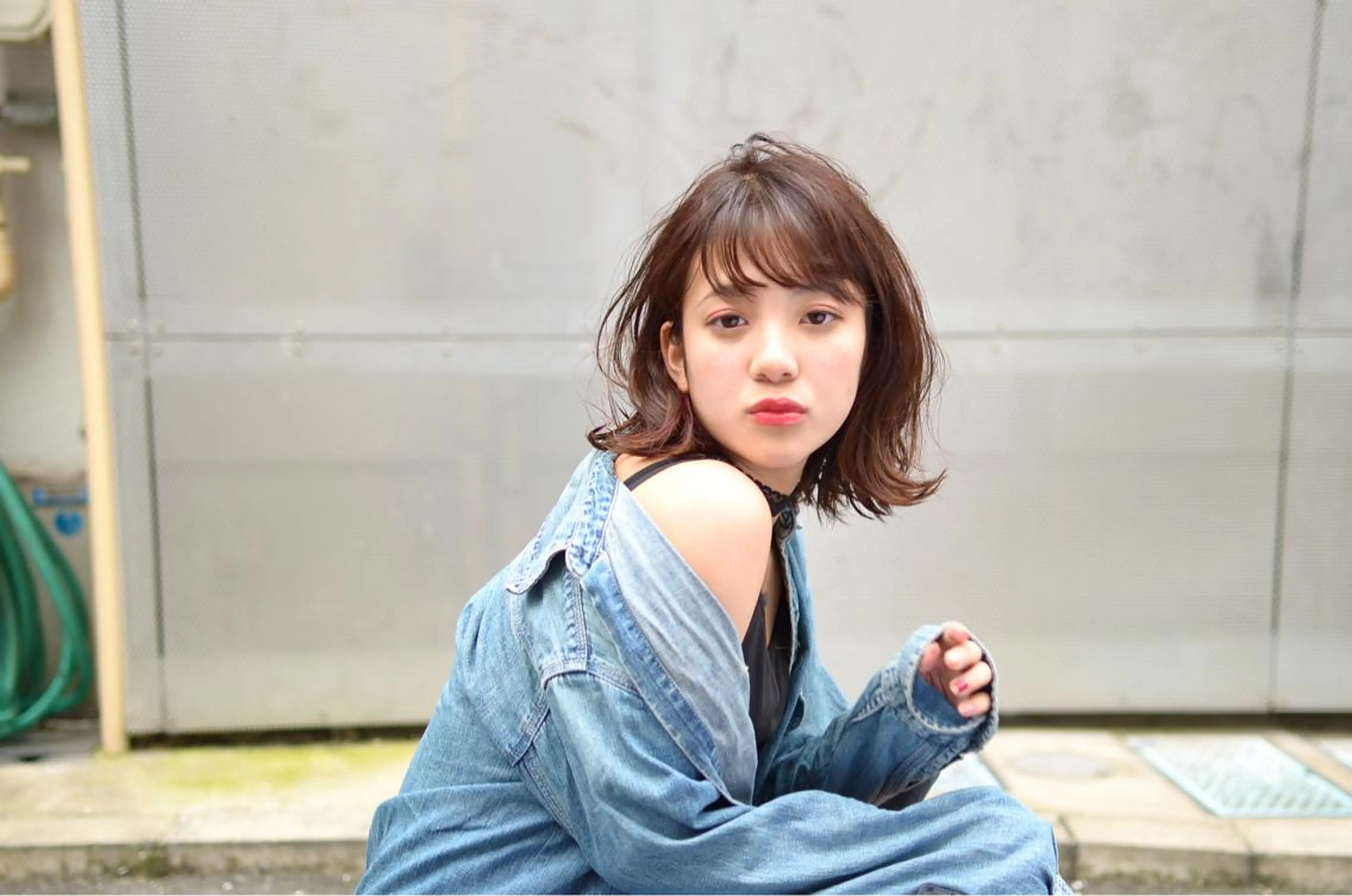 ミディアム エクステ（レミー毛） NINEのヘアスタイル