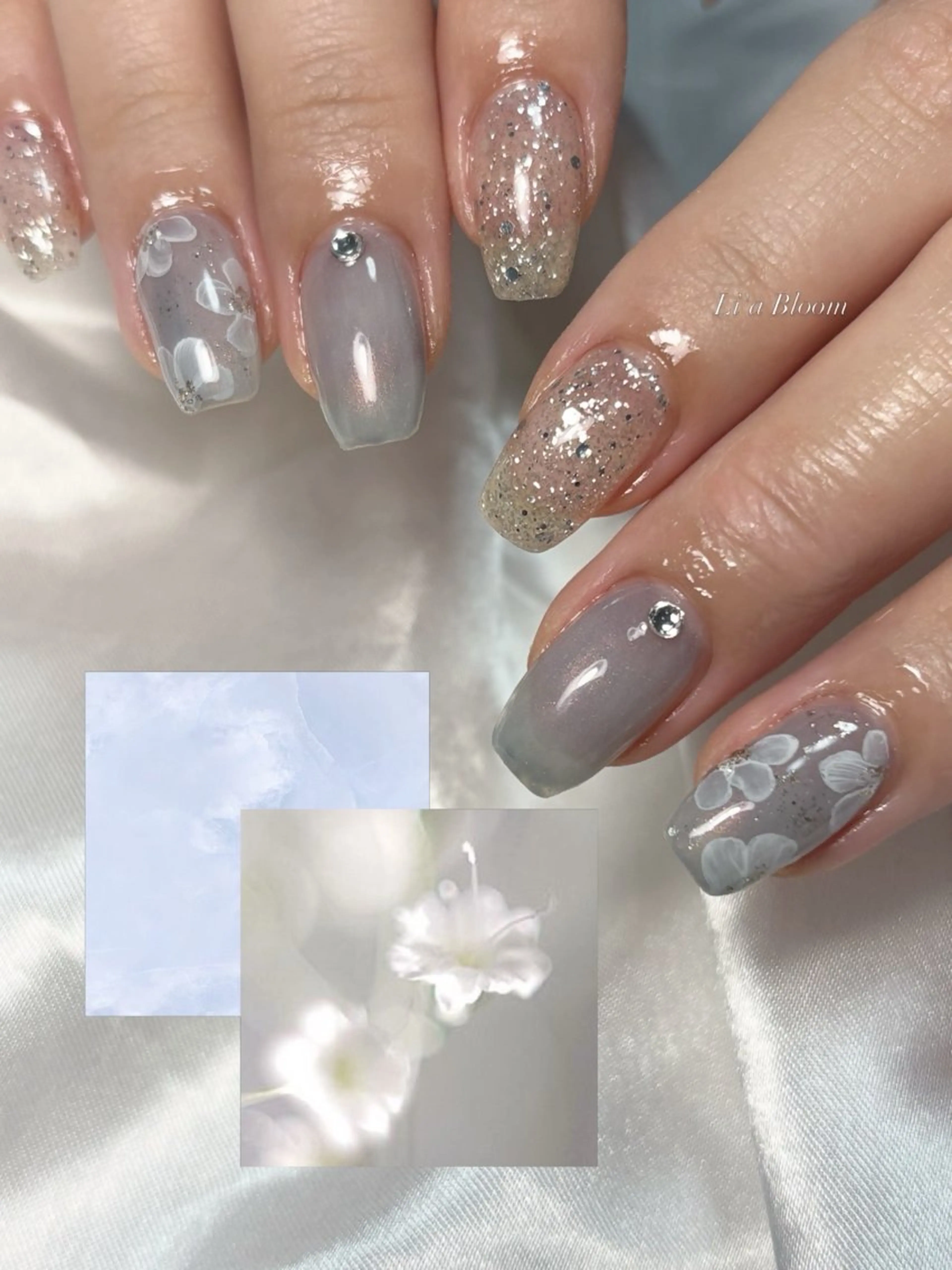 ネイル ハンドネイル Li'a Bloom所属・🦋🤍 madoka🤍のネイルデザイン