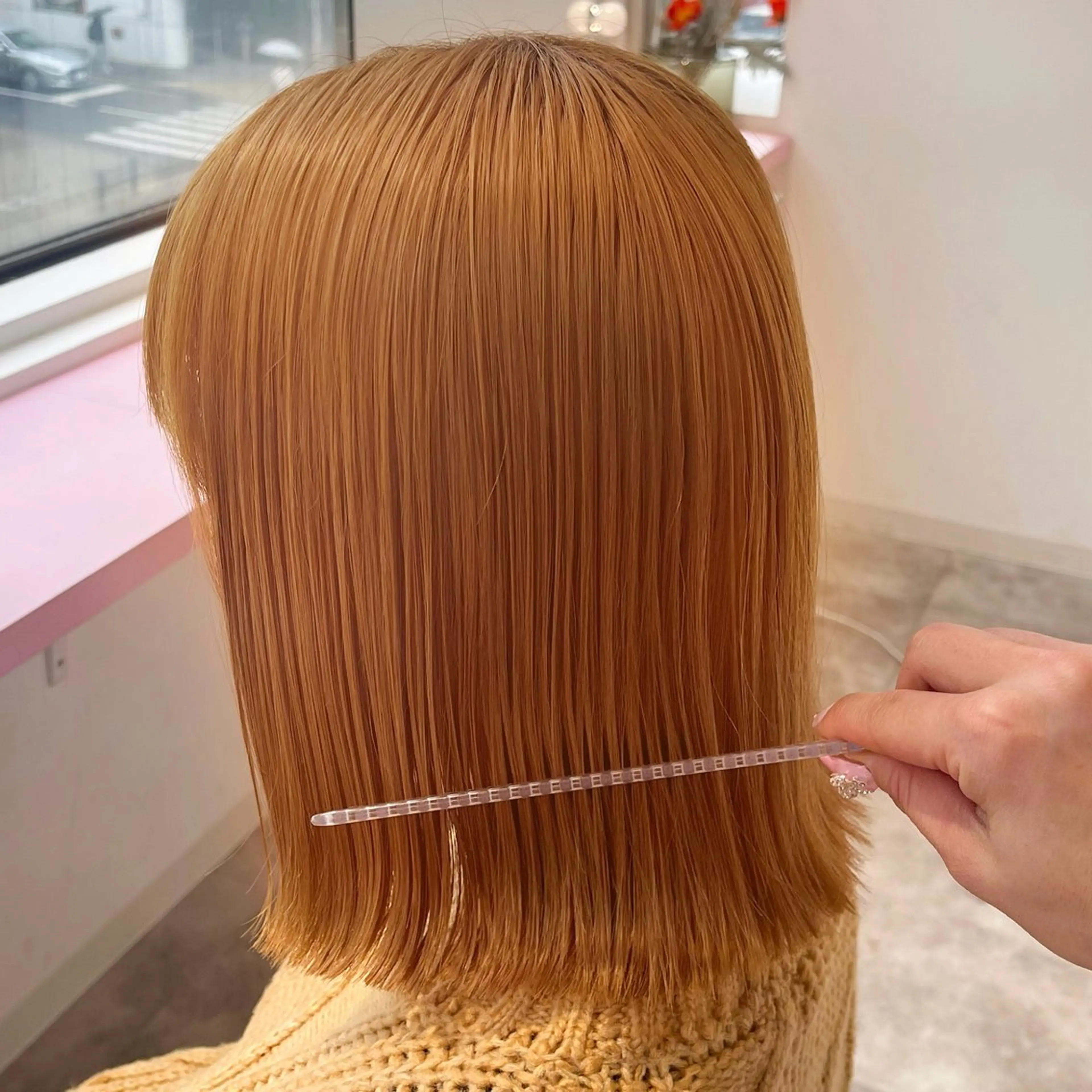 ミディアム カラー カット ヘアカラー 🎀ミルクティー/暖 色×レイヤー/マリアのヘアスタイル