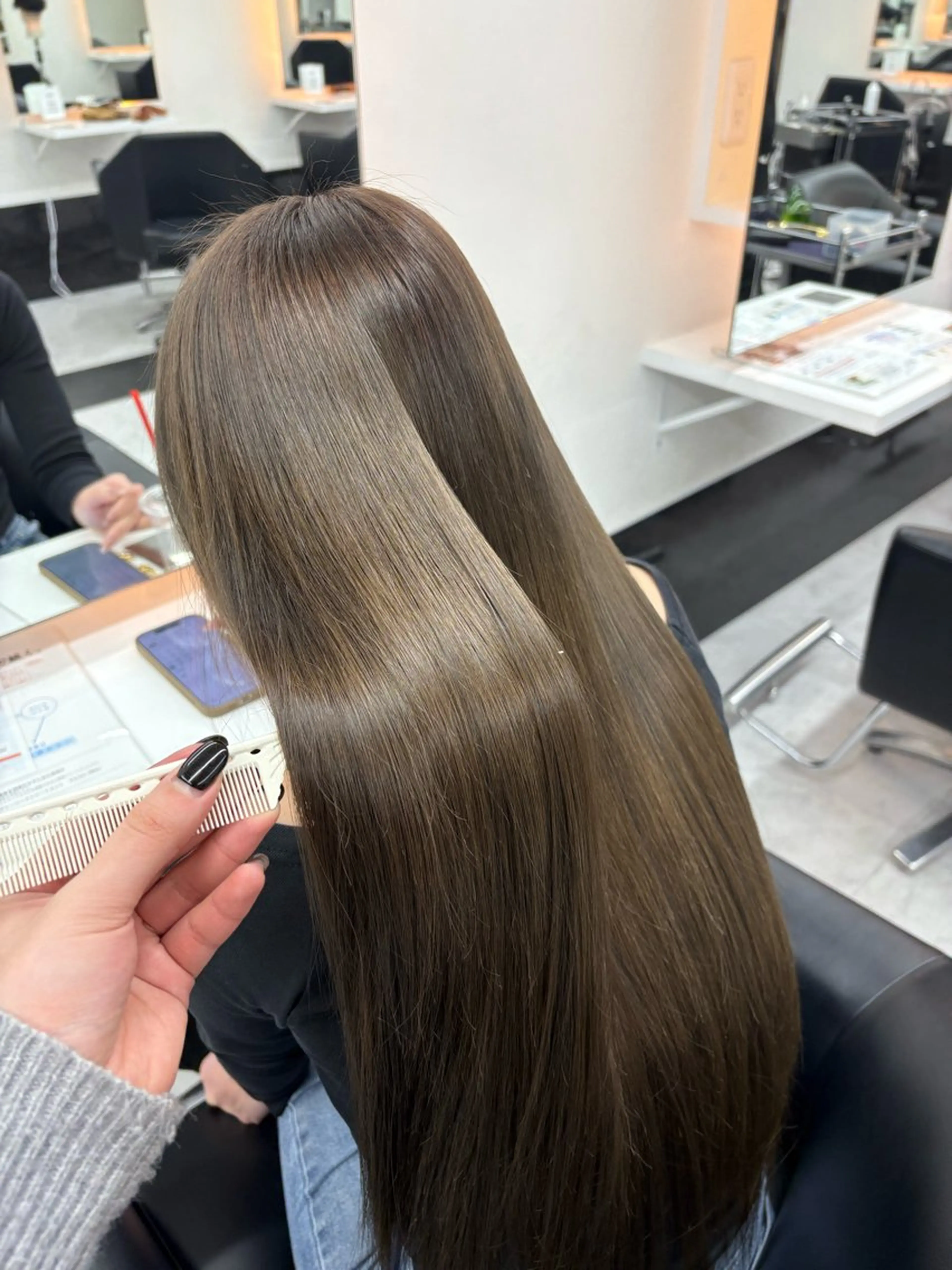 ロング ヘアカラー トリートメント 【ALEAP】 coconaのヘアスタイル