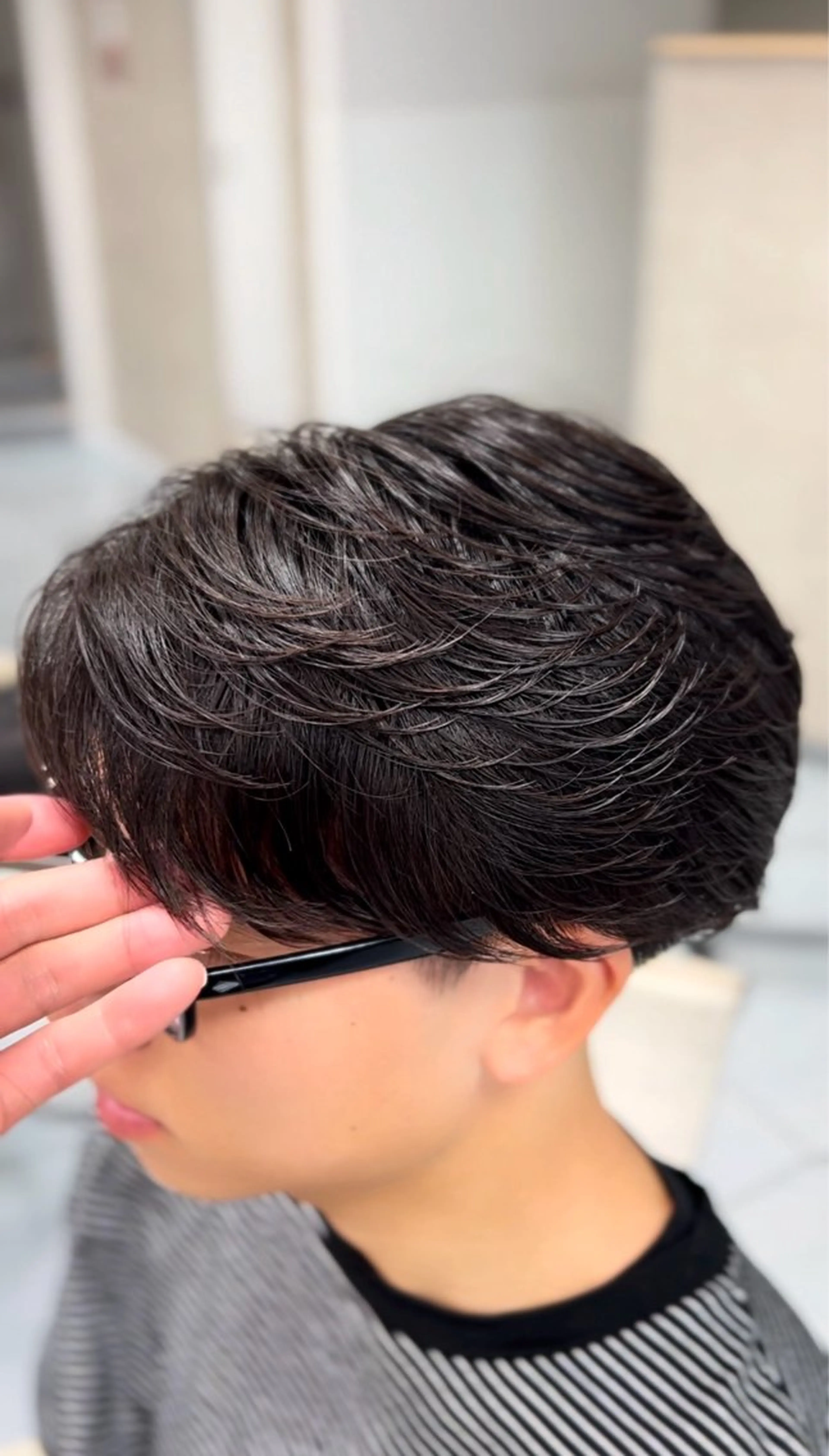 ショート パーマ メンズ センターパート フェザーパーマ カルマパーマ メンズ韓国風 マッシュ カット パーマ トリートメント 🔮メンズ縮毛矯正 毛流れパーマ💎竹永のヘアスタイル