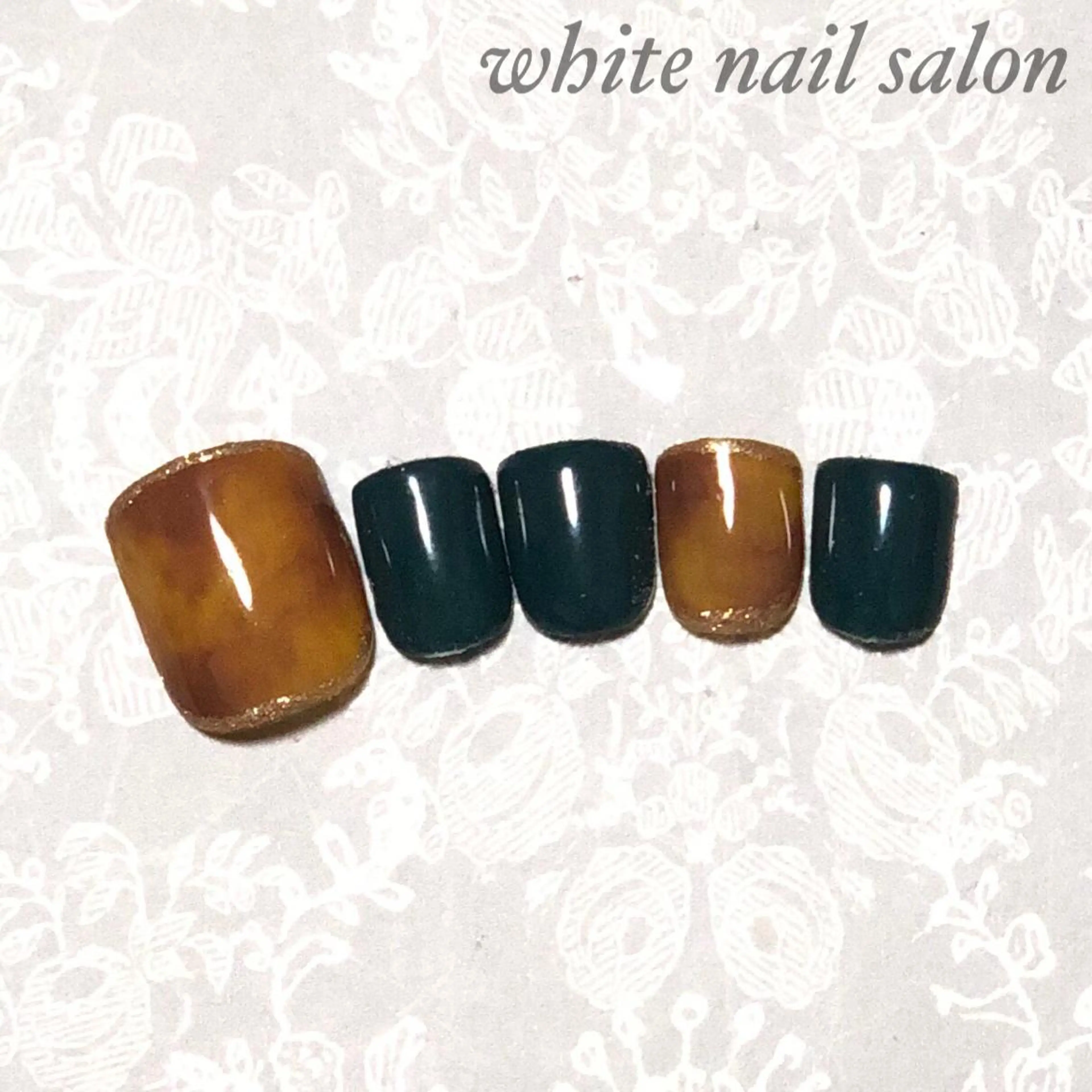 ネイル アートネイル フットネイル フレンチネイル ジェルネイル ハードジェル フットネイル white nail salonのネイルデザイン