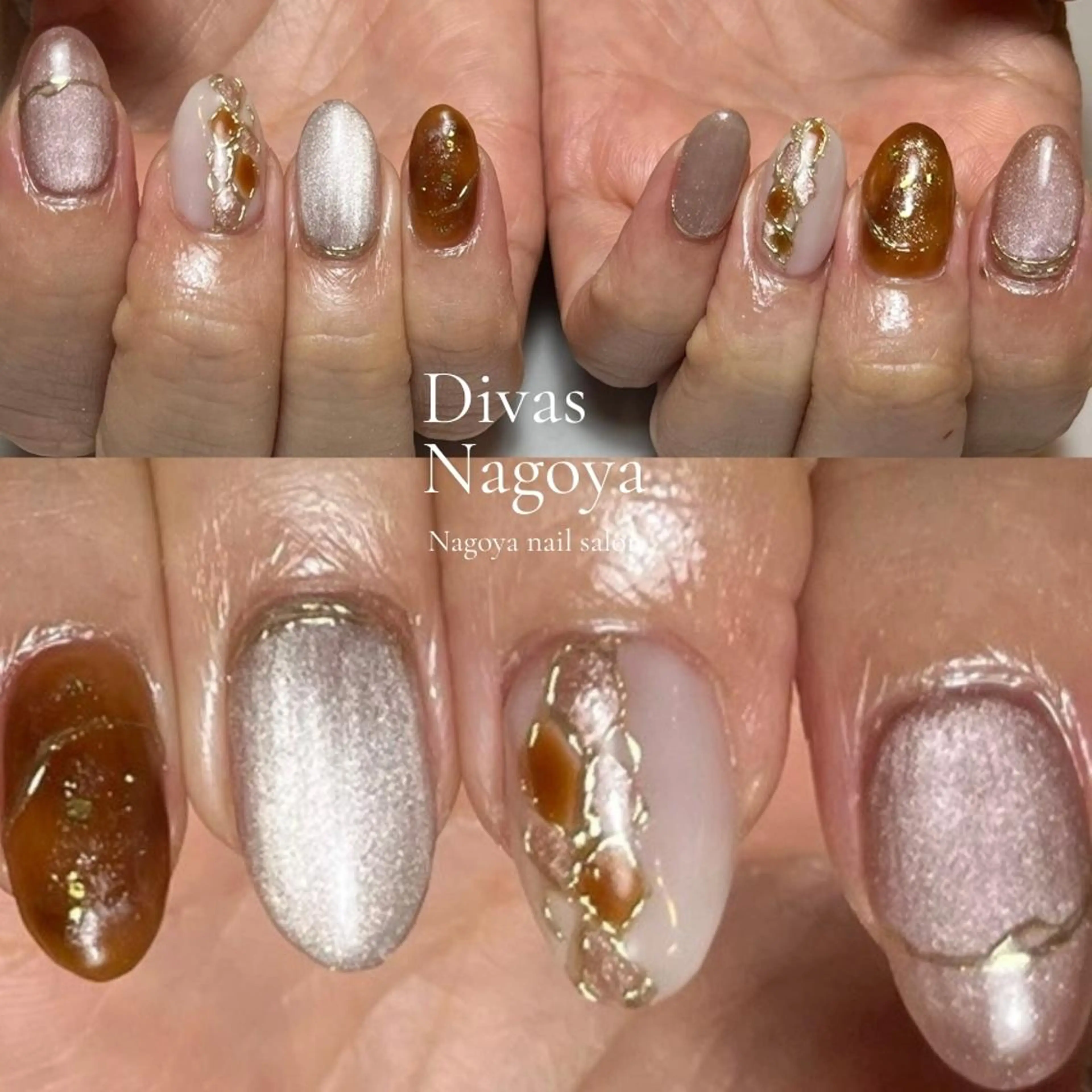 ネイル 長さ出し ジェルネイル 韓国ネイル マグネットネイル 持ち込み 🎀Sakae D.d nail🎀のネイルデザイン