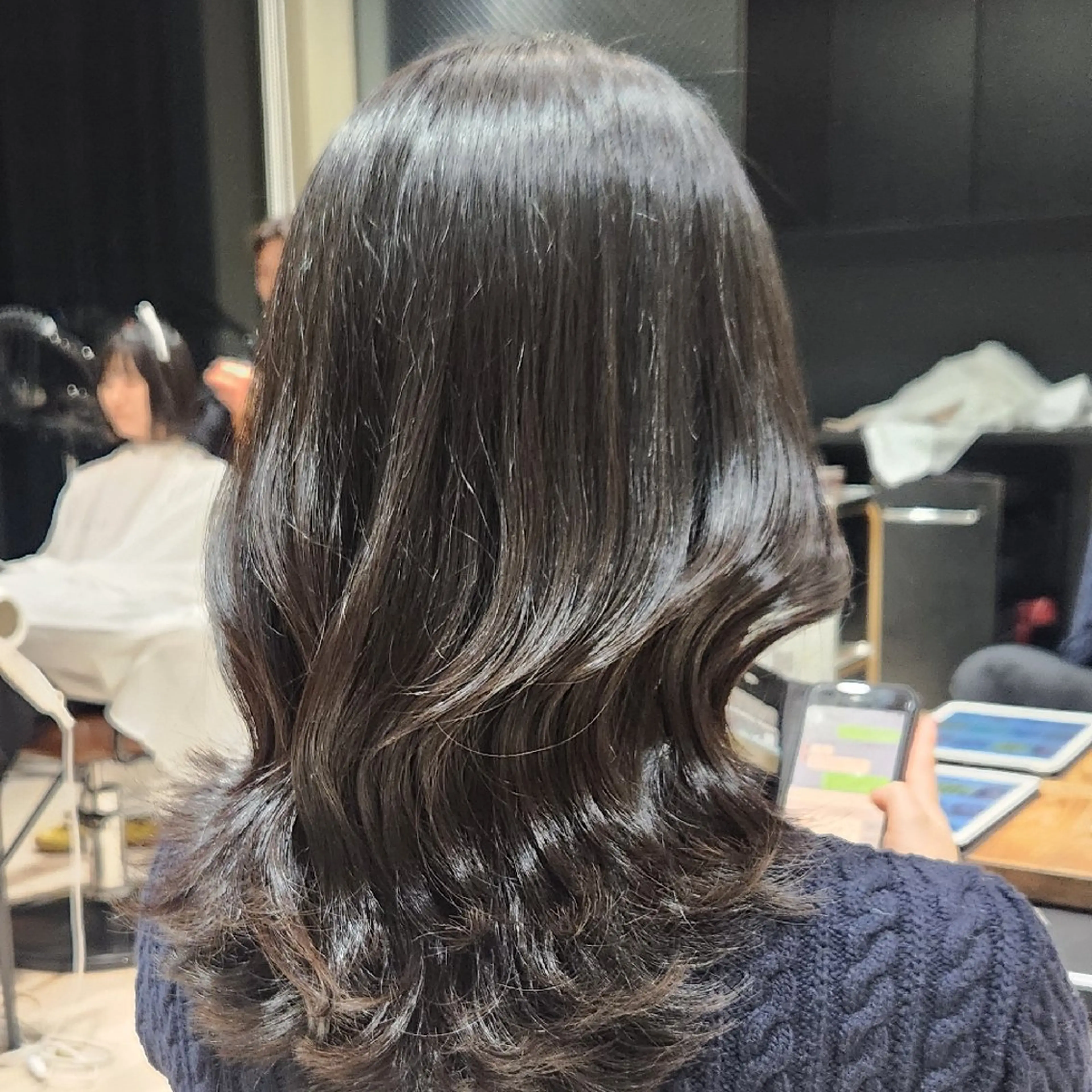 ミディアム Nanako。/韓国 ヘア/顔周りカットのヘアスタイル