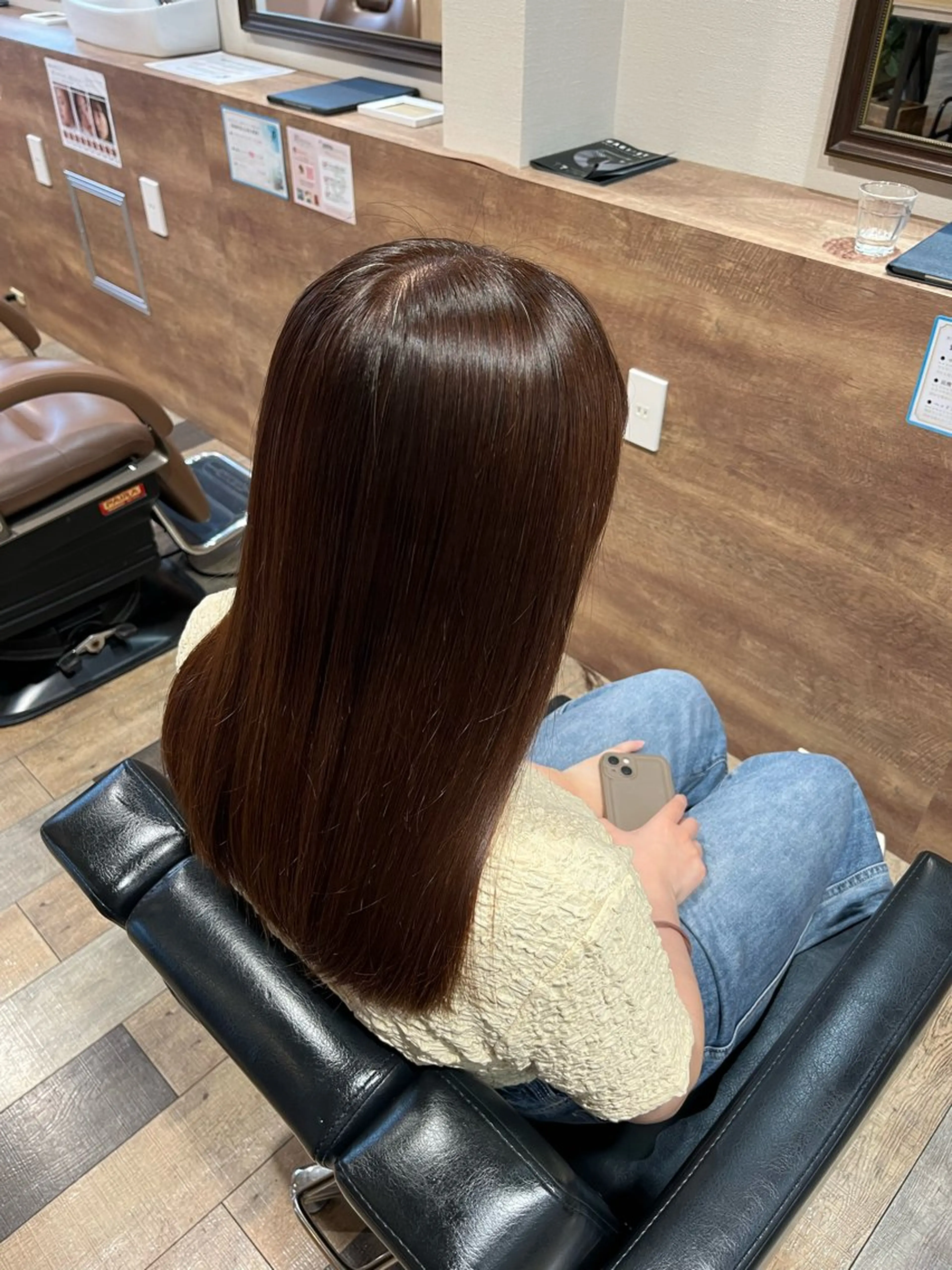 ロング カラー 顔まわり/オフィス カラー/青栁優🔆のヘアスタイル