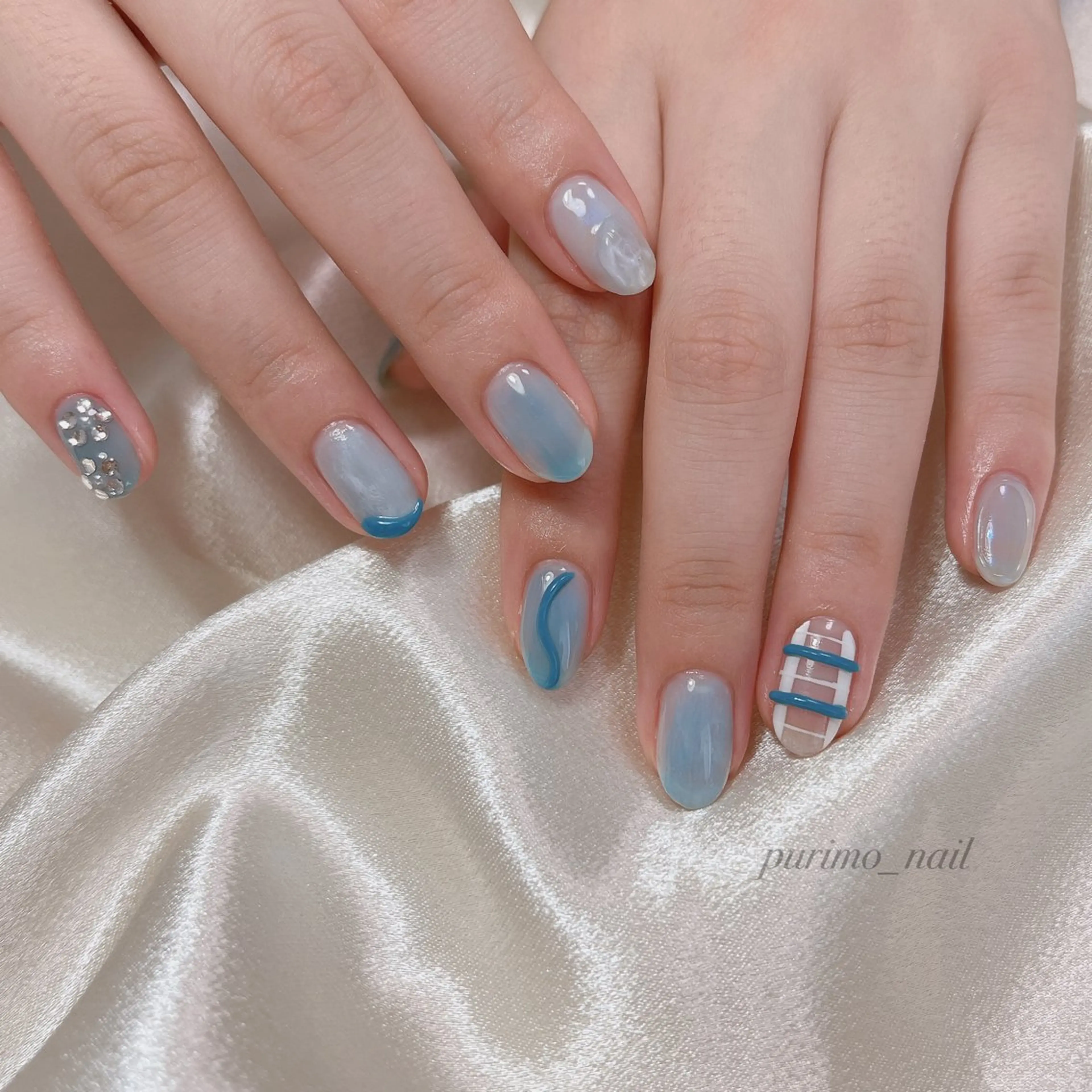 ネイル ニュアンスネイル 夏ネイル オフ無料♡ purimonailのネイルデザイン