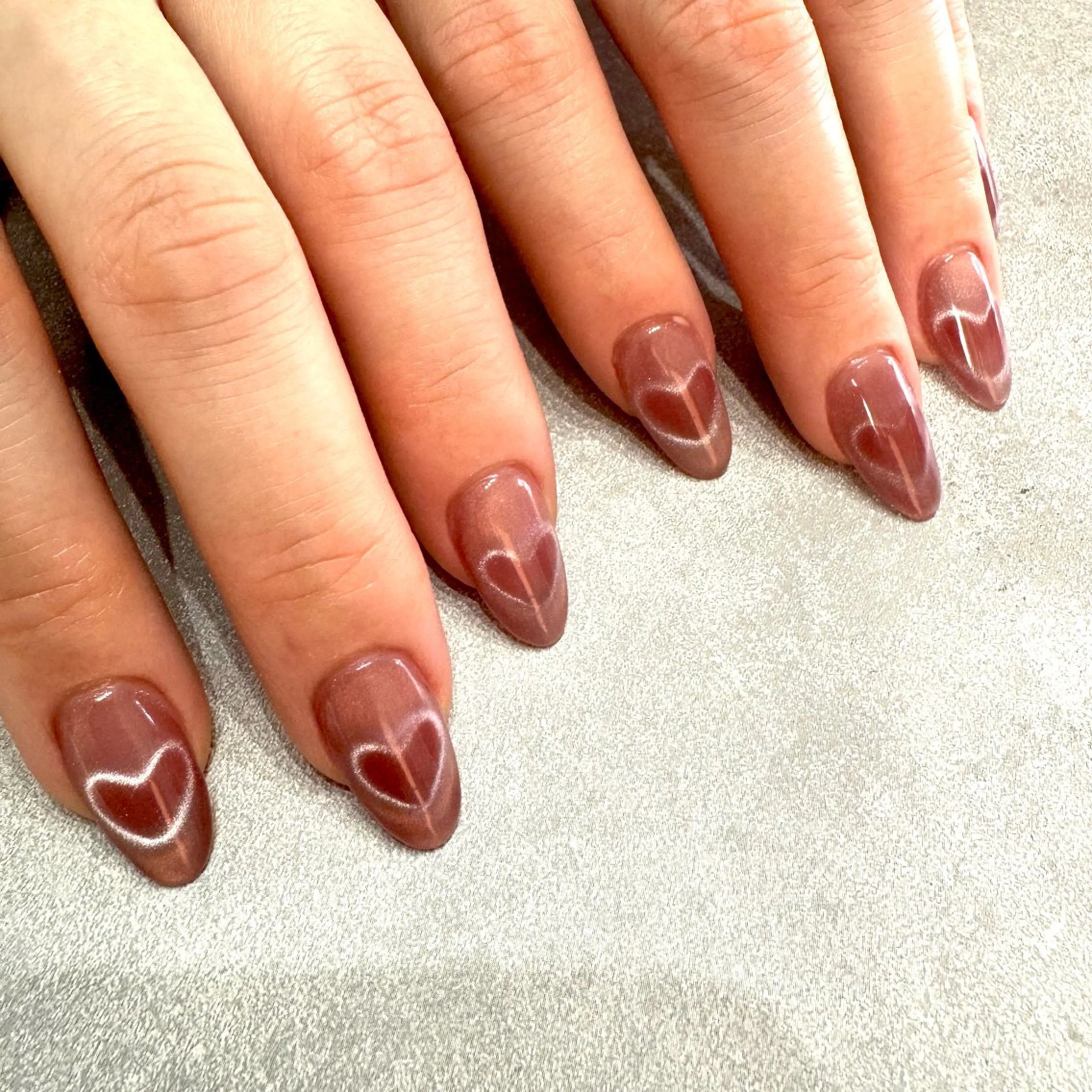 ネイル ハート ハンドネイル private salon lien所属・private salon　lienのネイルデザイン