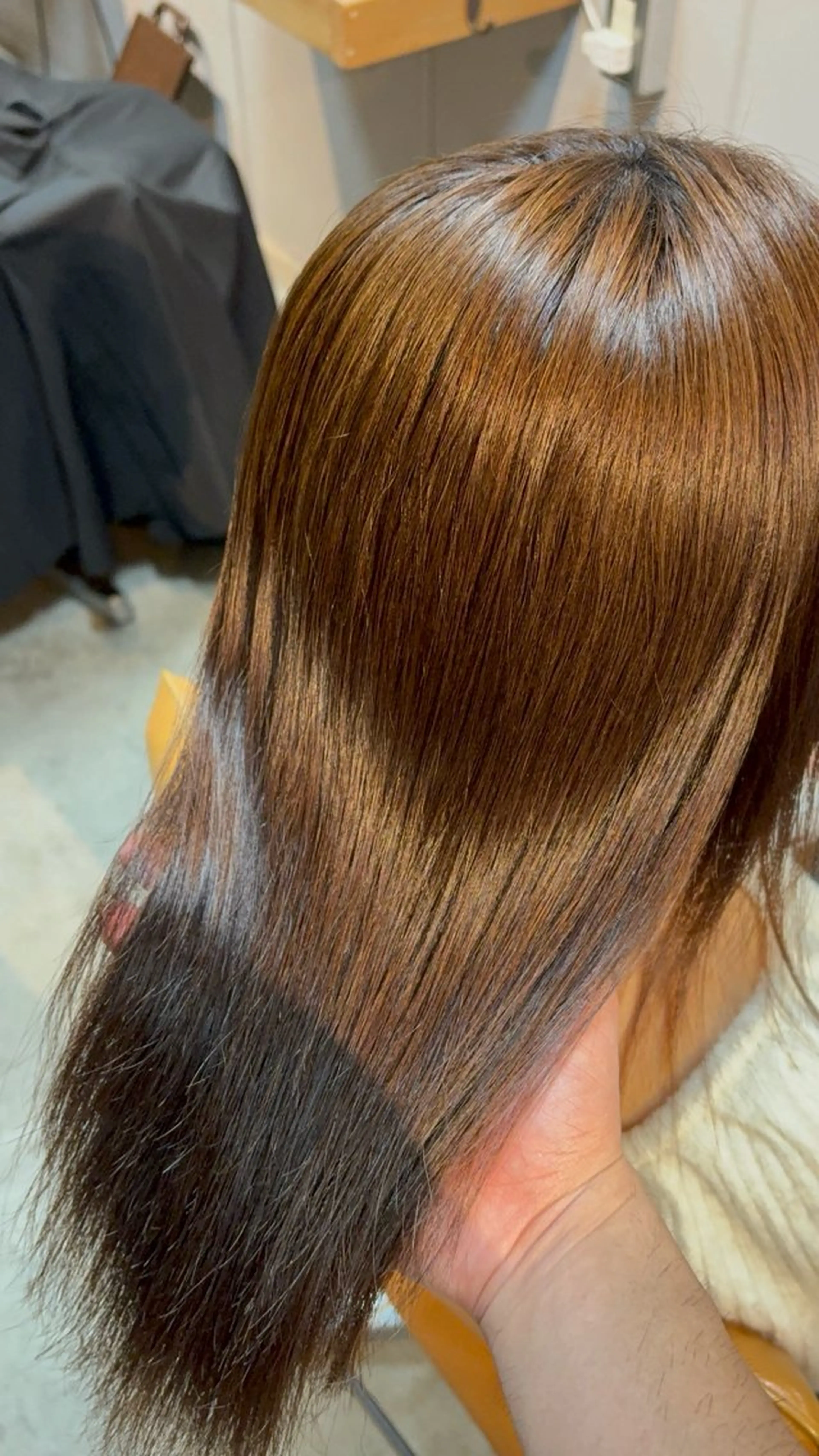 ミディアム 髪質改善 トリートメント ヘアカラー トリートメント hair&life egerie days所属・恵比寿/髪質改善/ レイヤー/羽立蔵之助のヘアスタイル