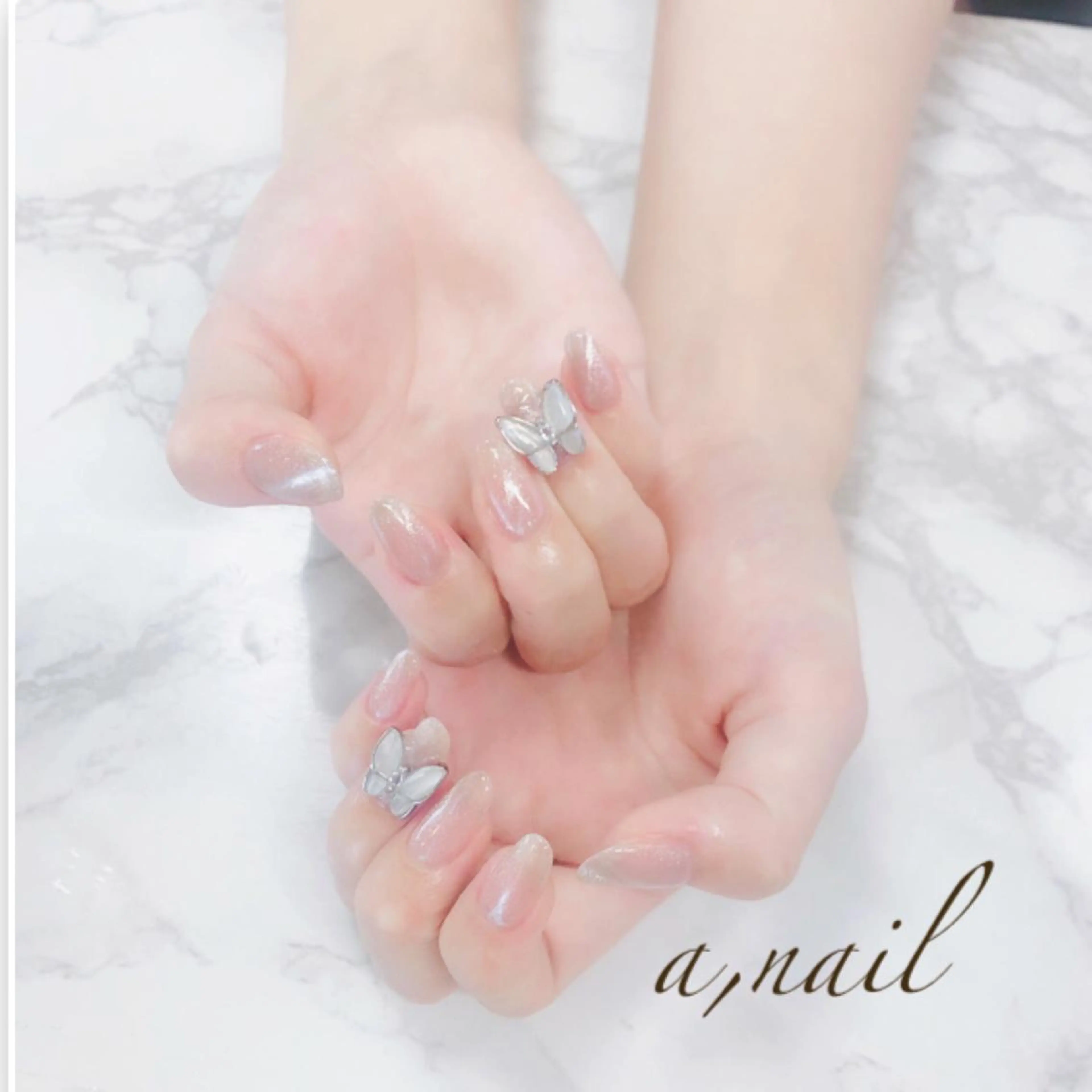 ネイル フットネイル ジェルネイル グラデーション マグネットネイル オフィスネイル ハンドネイル ネイルサロン エーネイルのネイルデザイン