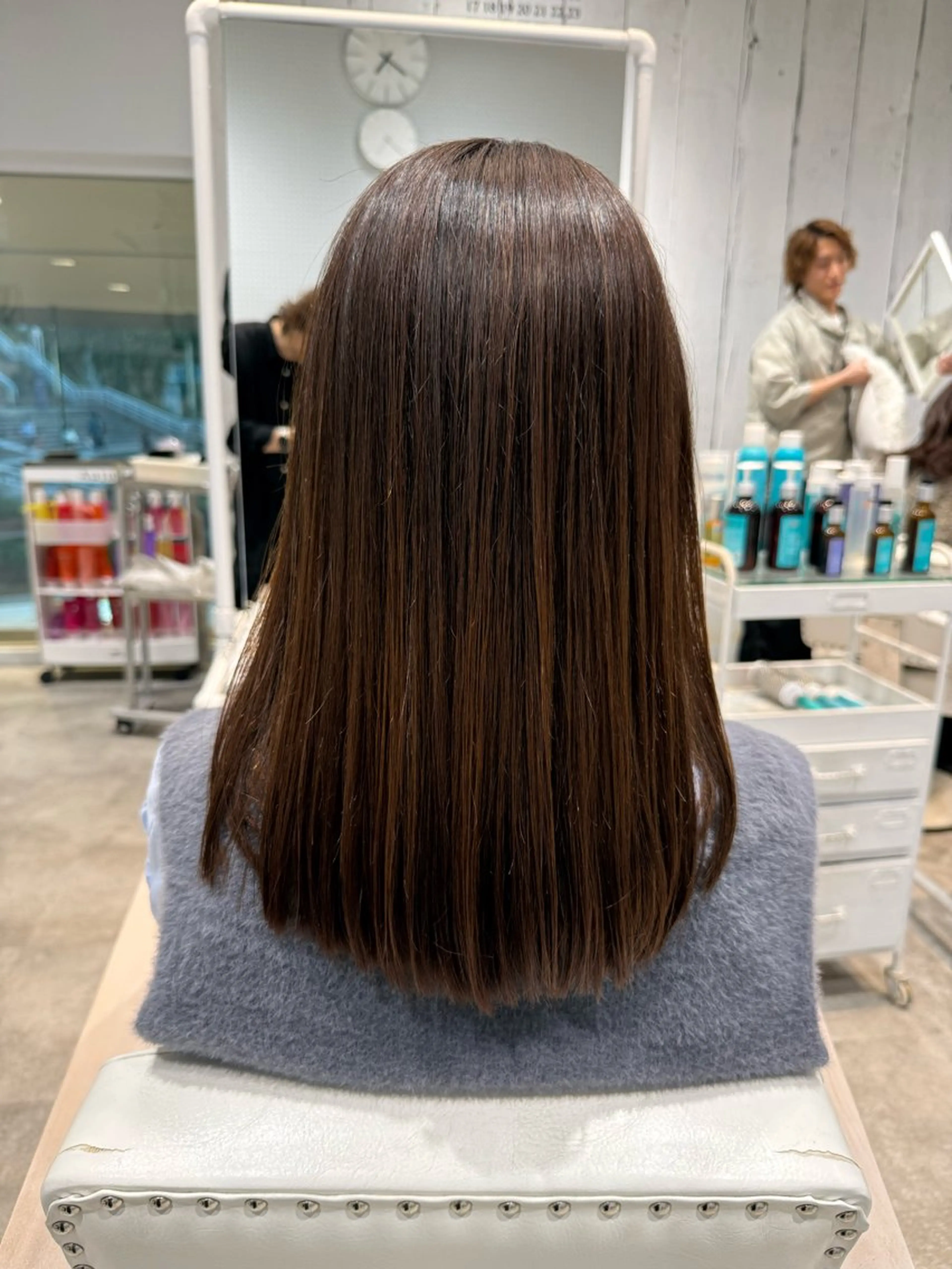 セミロング カット ヘアカラー トリートメント M.SLASH 大元研二のヘアスタイル