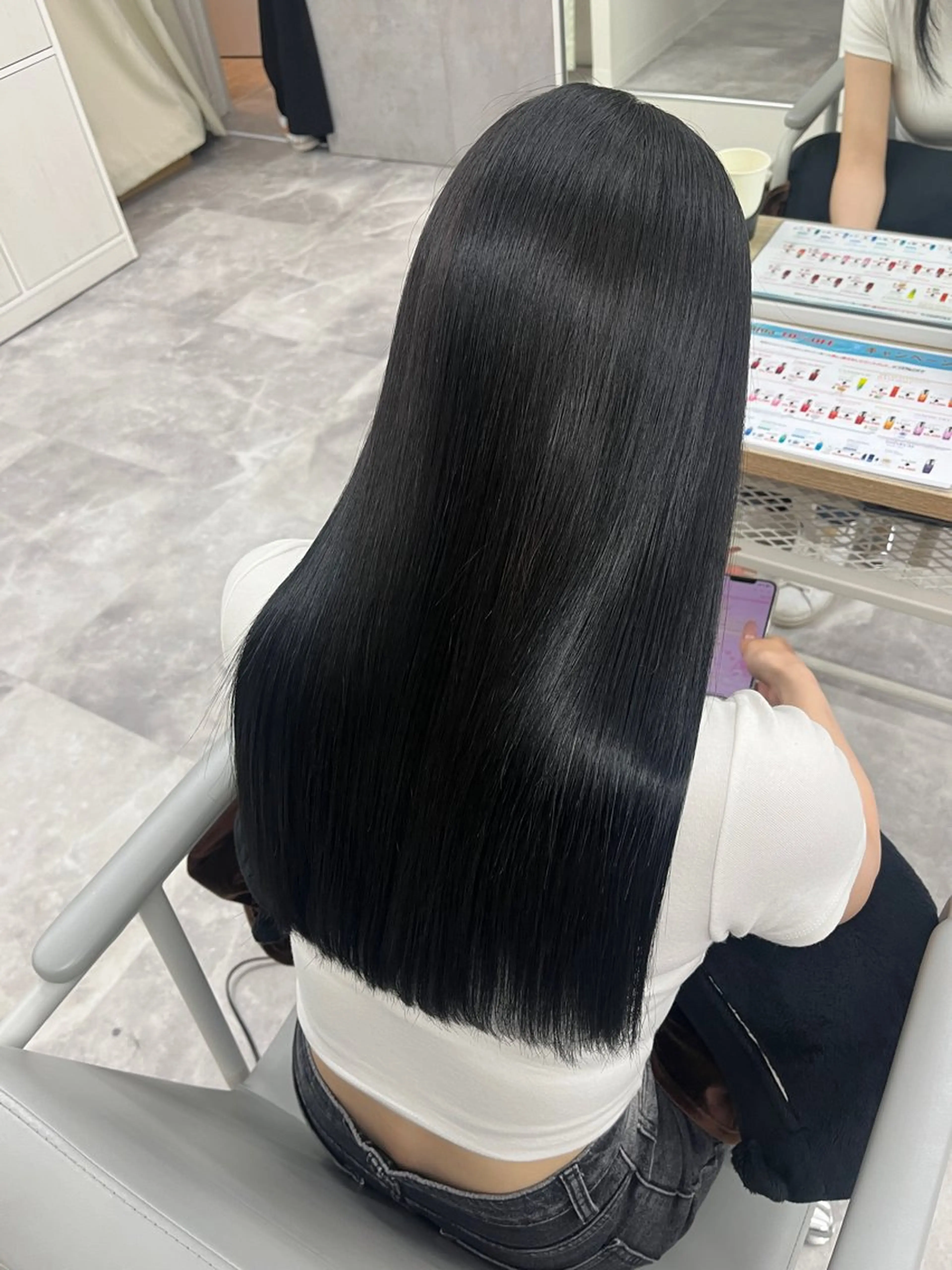 絹髪縮毛矯正の写真