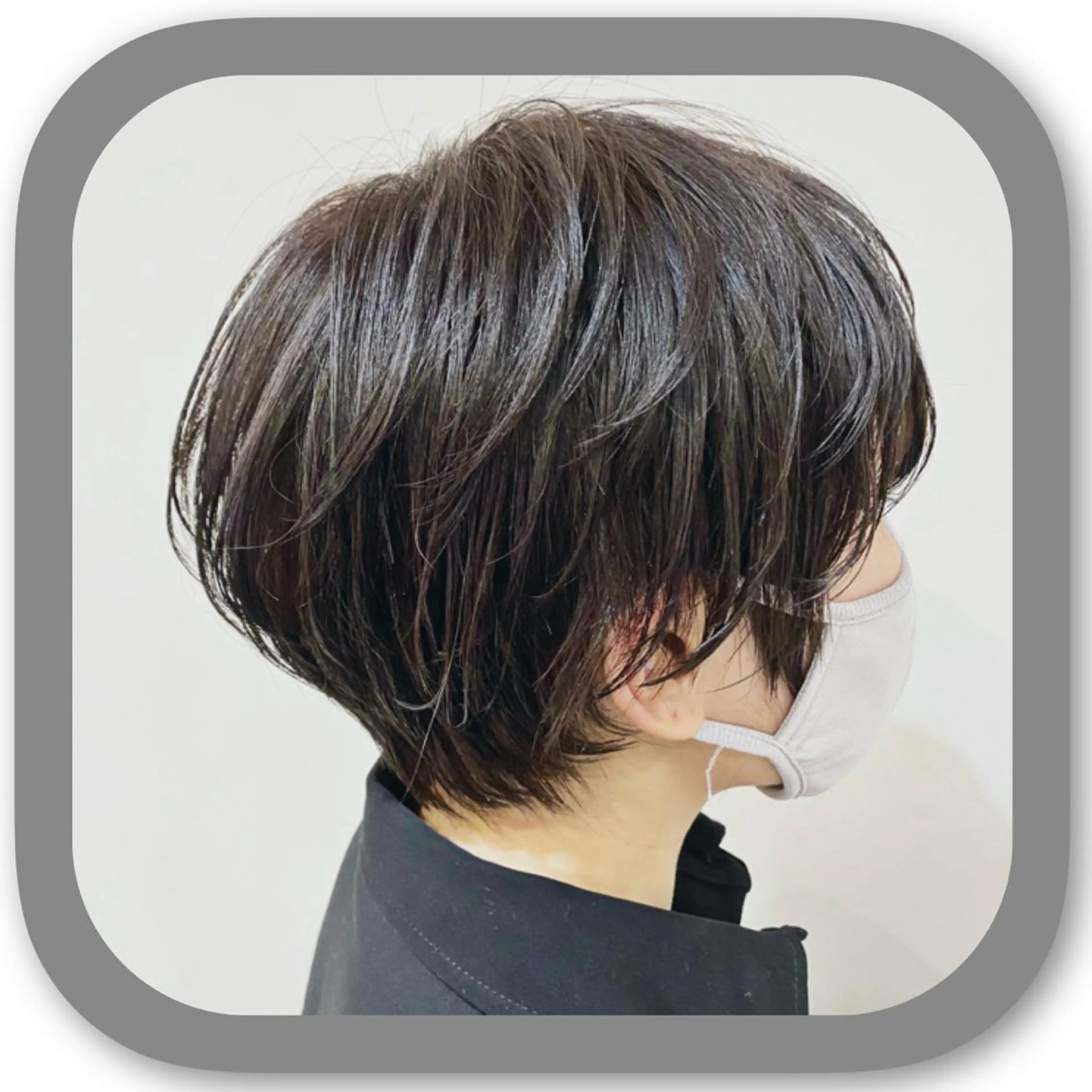 ショート アッシュ ボブ 髪質改善 レイヤーカット ショートヘア カット ショート〜ミディアム 喜多司のヘアスタイル