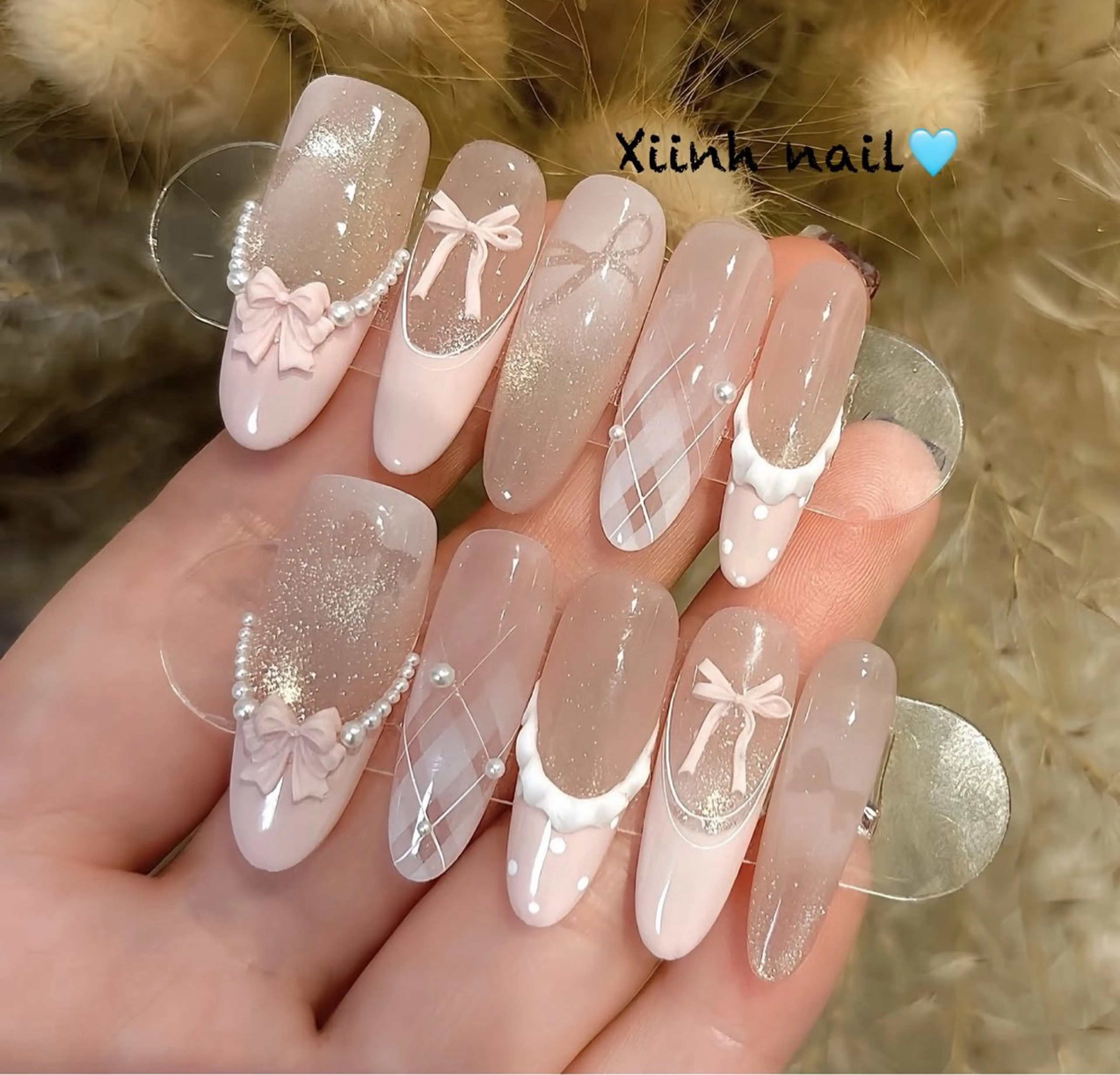 ネイル チークネイル 桜ネイル フットネイル ジェルネイル ハロウィン XIINH NAIL SALONのネイルデザイン