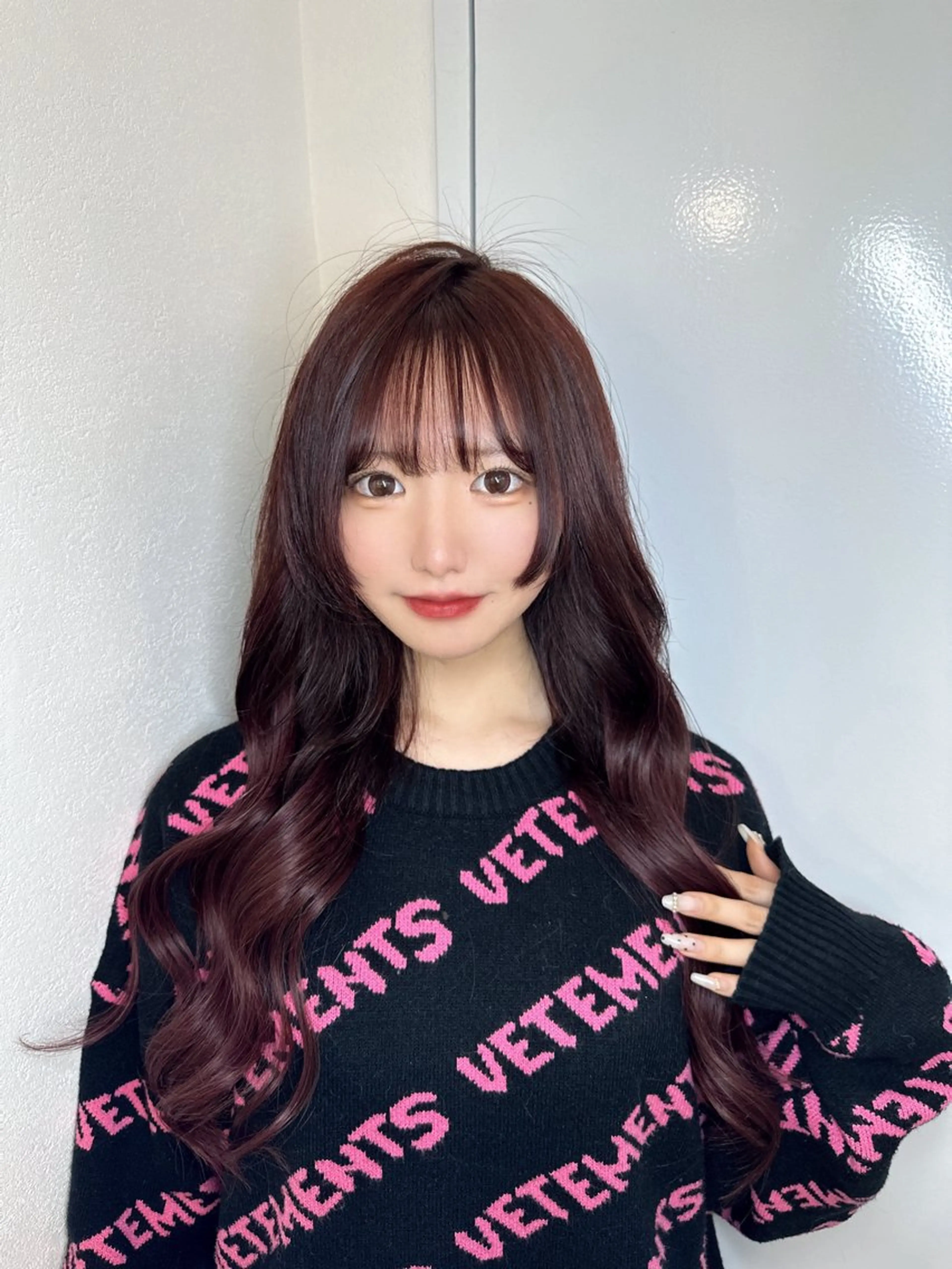 ロング シールエクステ エクステ 韓国風ヘア レイヤーカット SEDEAL所属・ハイトーン/エクステ 韓国風/y2kカイラのヘアスタイル