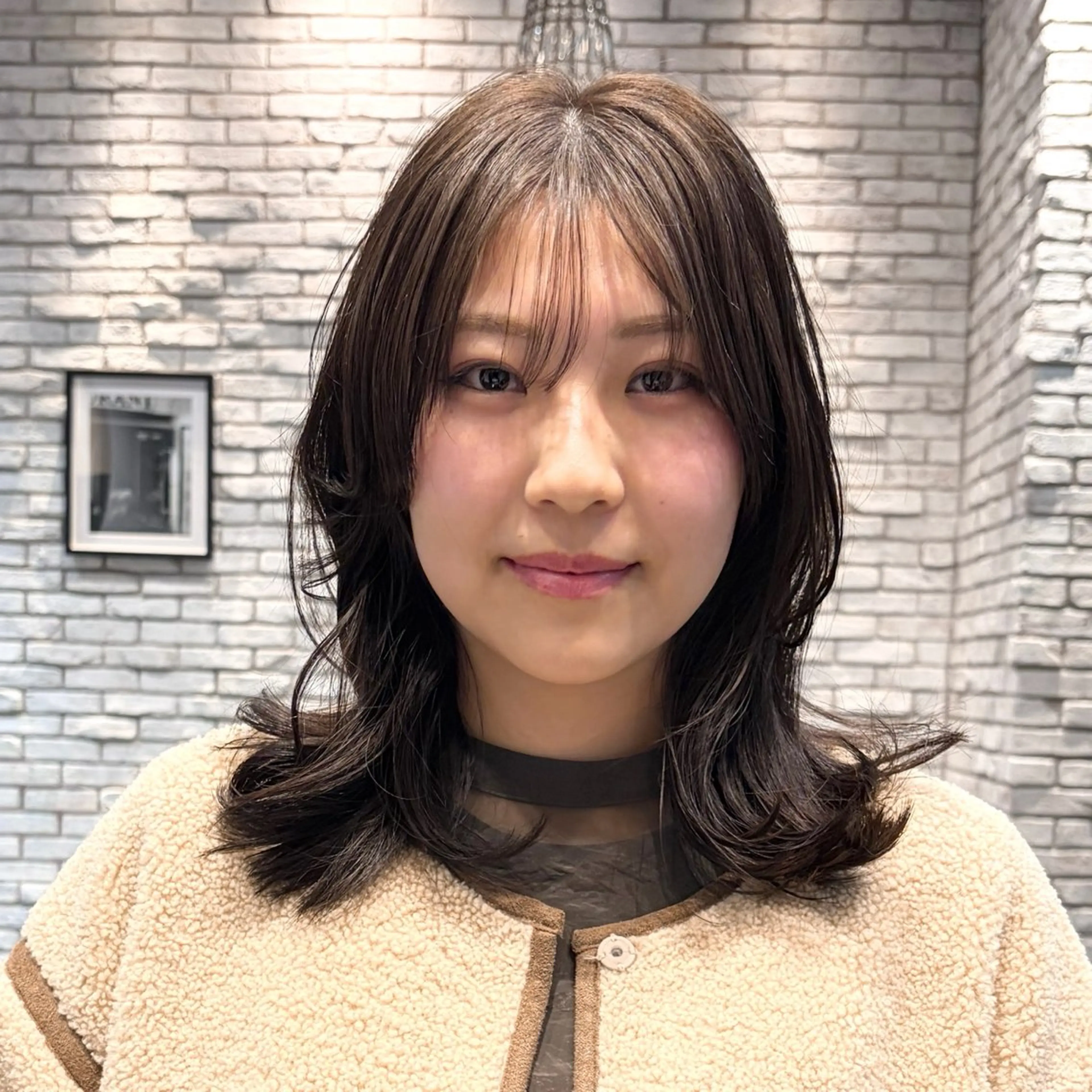 ミディアム カット ヘアカラー 好光 優香のヘアスタイル