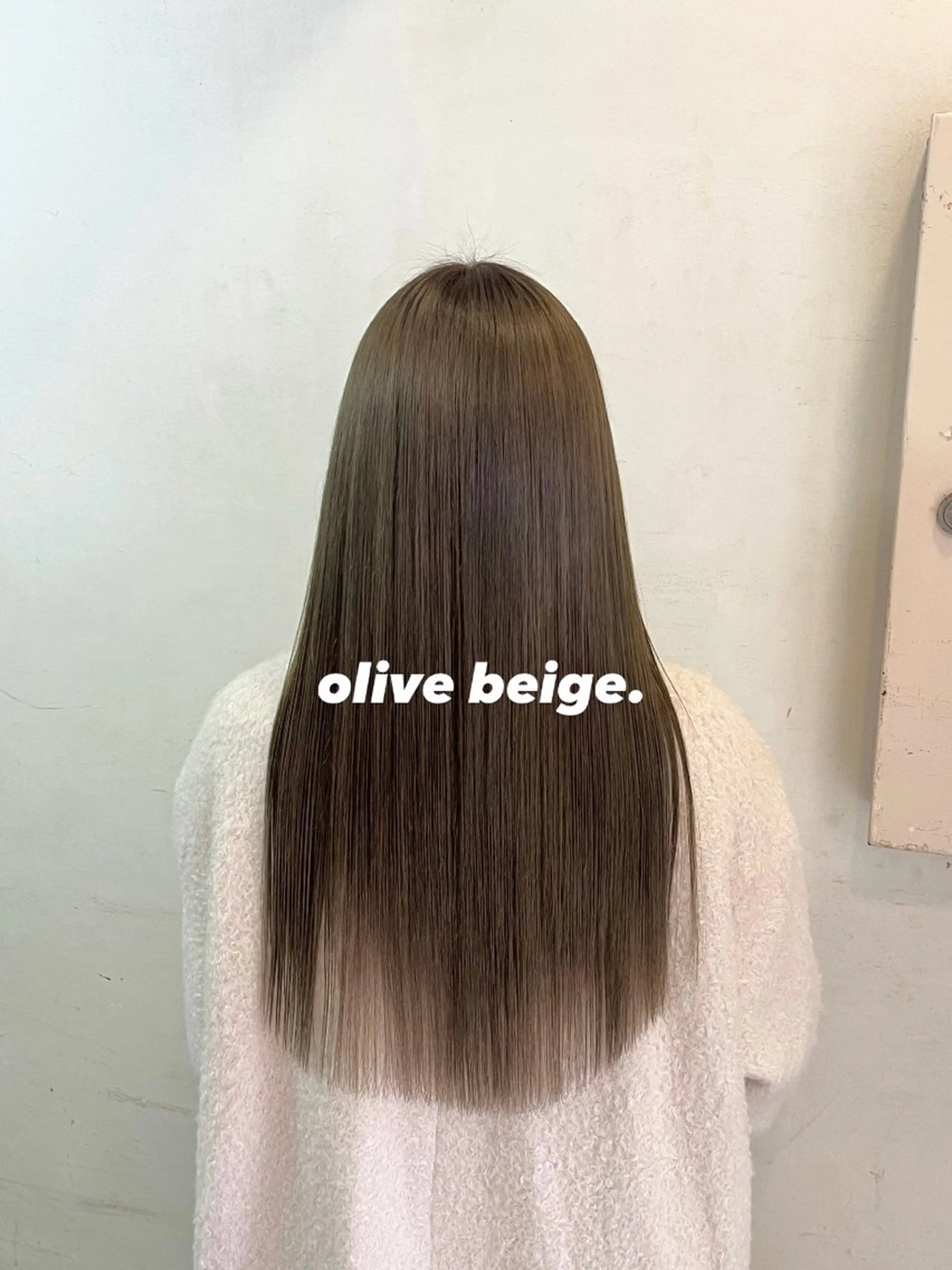 ロング カラー ベージュカラー オリーブベージュ メンズカット/ 横浜/佐藤桃香 🦥のヘアスタイル