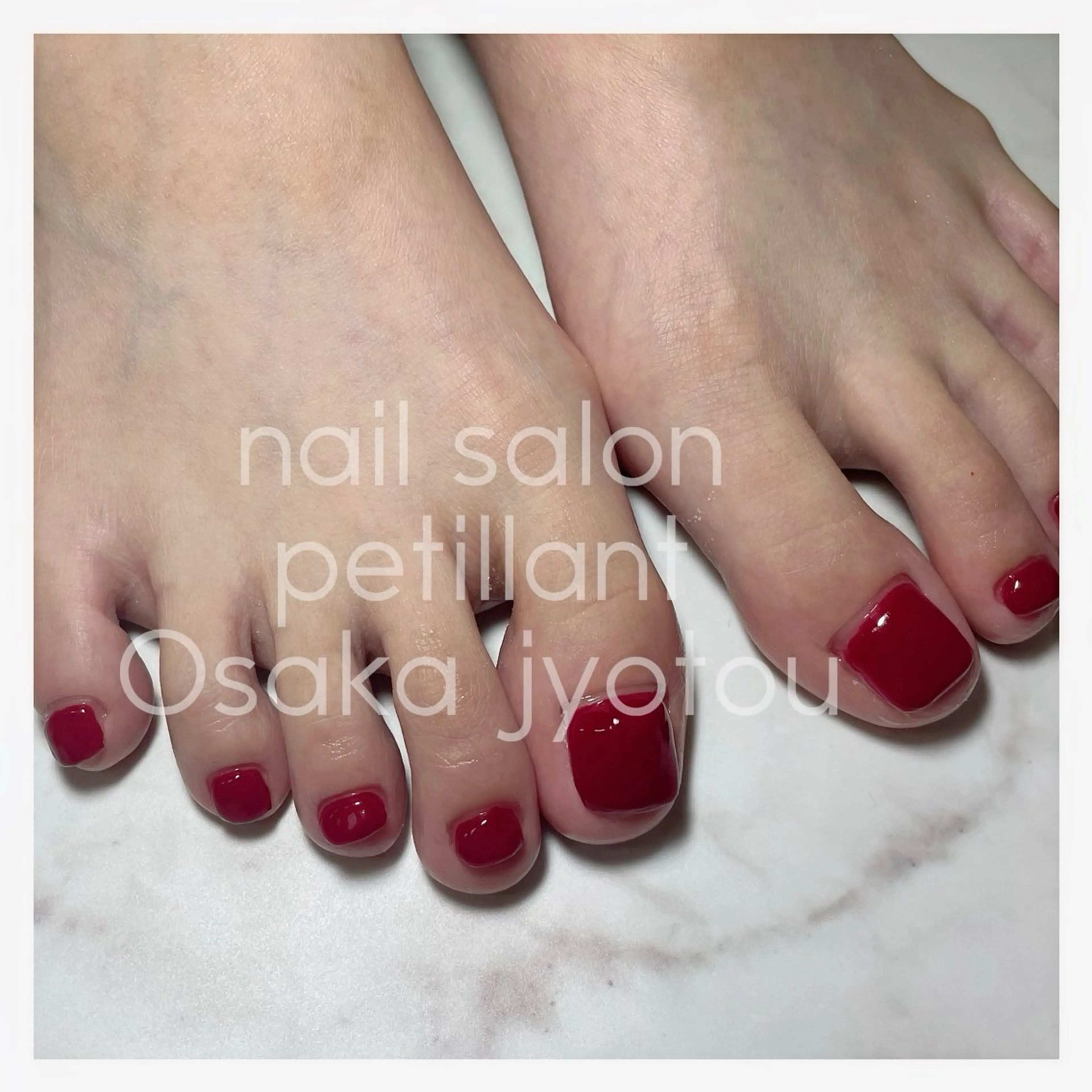 ネイル ボルドー 長さ出し おそろいネイル ワンカラーネイル petillant所属・nail salon petillantのネイルデザイン