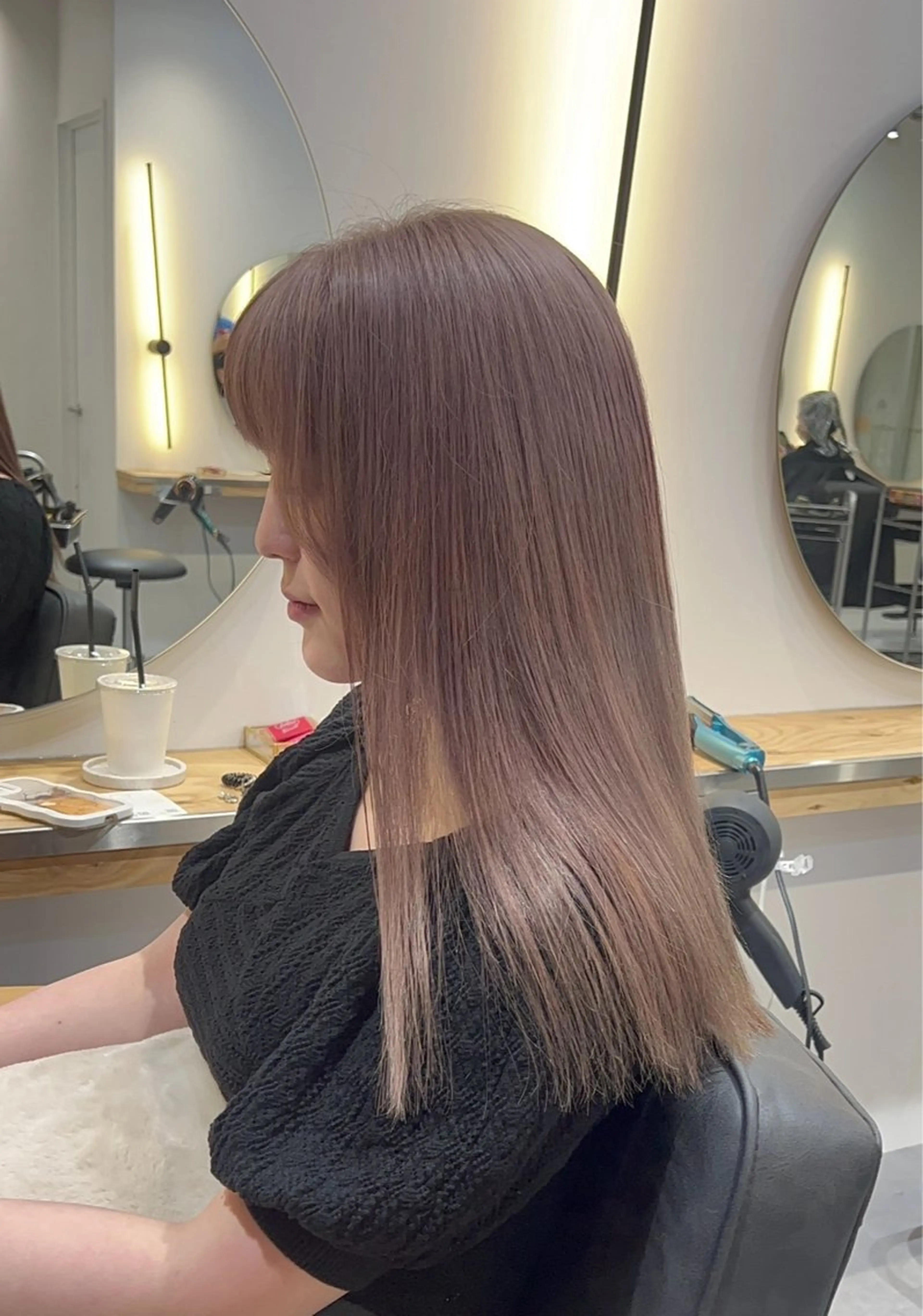 セミロング カット ヘアカラー トリートメント ✂︎透明感カラー特化 /日和優真✂︎のヘアスタイル