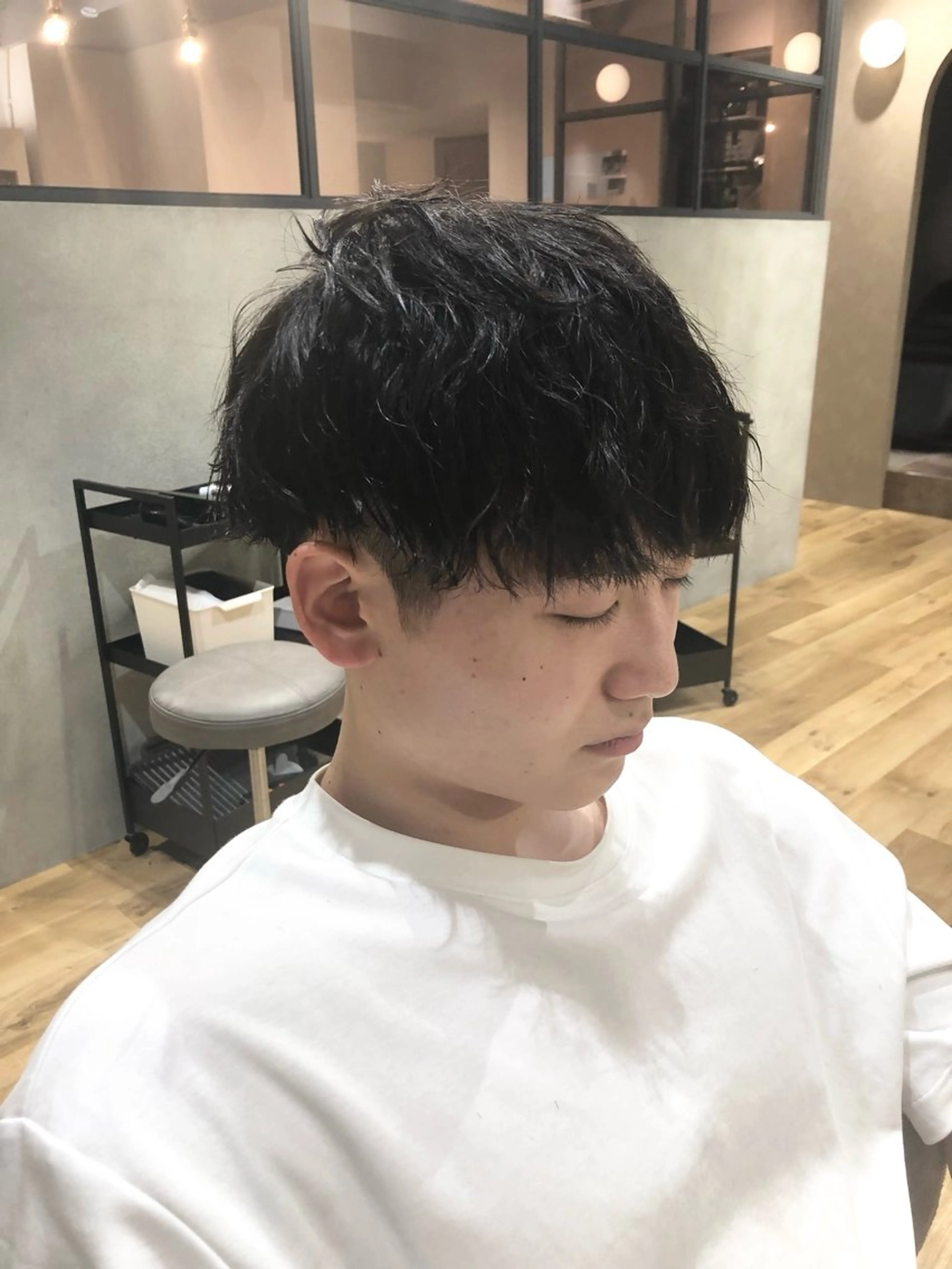 メンズ メンズパーマ メンズツイストパーマ ツイストパーマ まつい みるのヘアスタイル