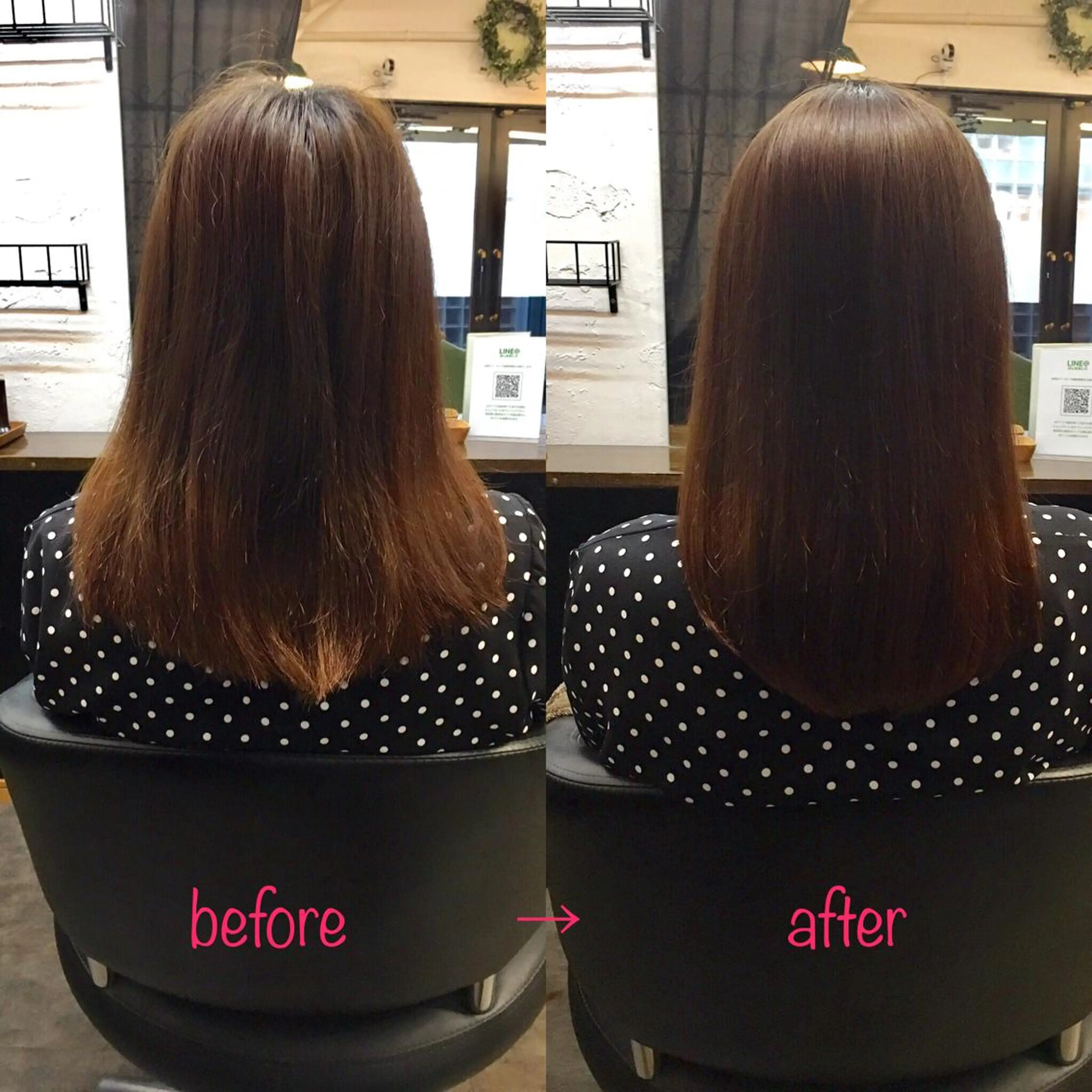 セミロング 縮毛矯正&髪質改善 MAILHAIRのヘアスタイル