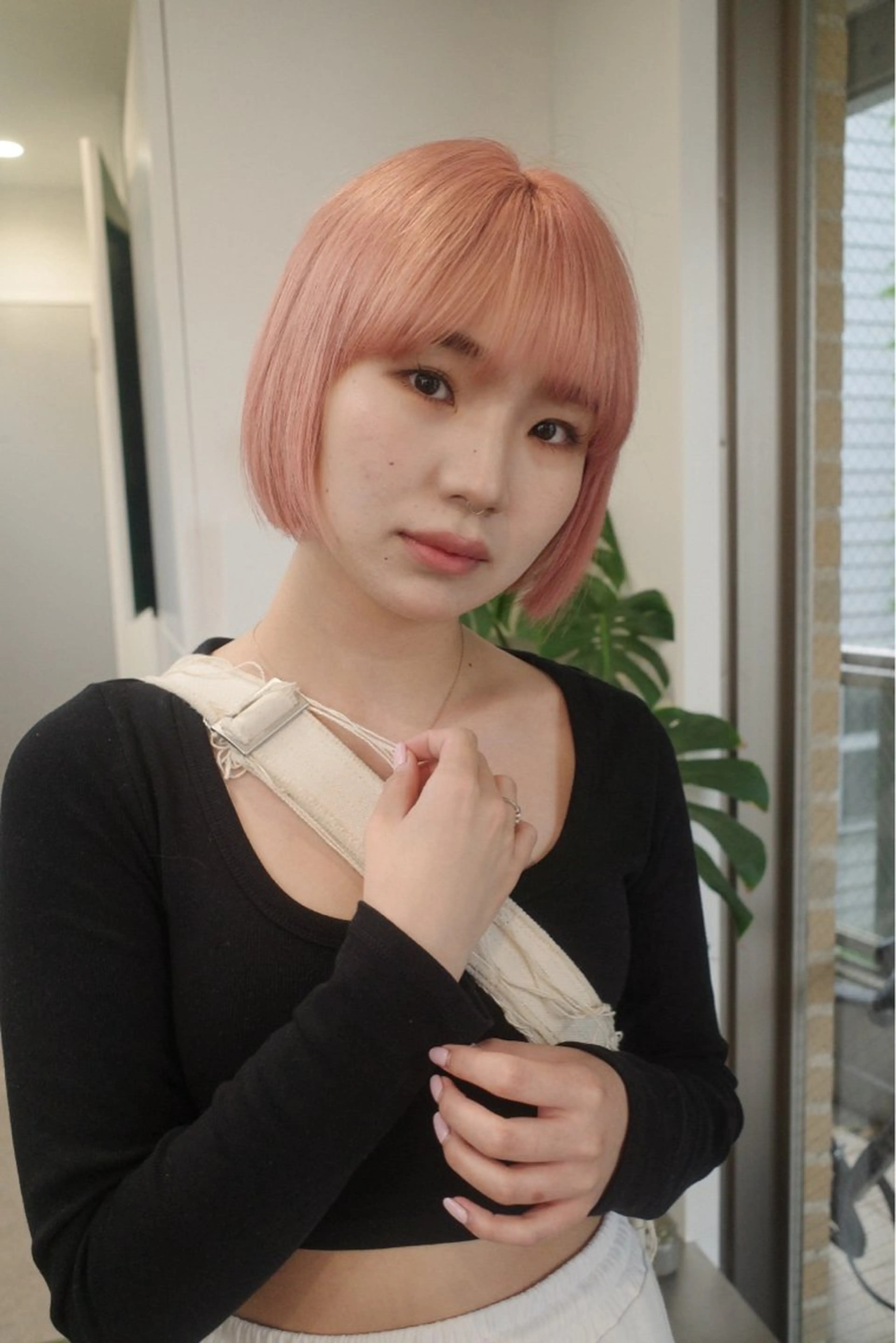 ショート カラー ピンクカラー Cinq所属・ハイライト🌟/ ボブ/豊田のヘアスタイル