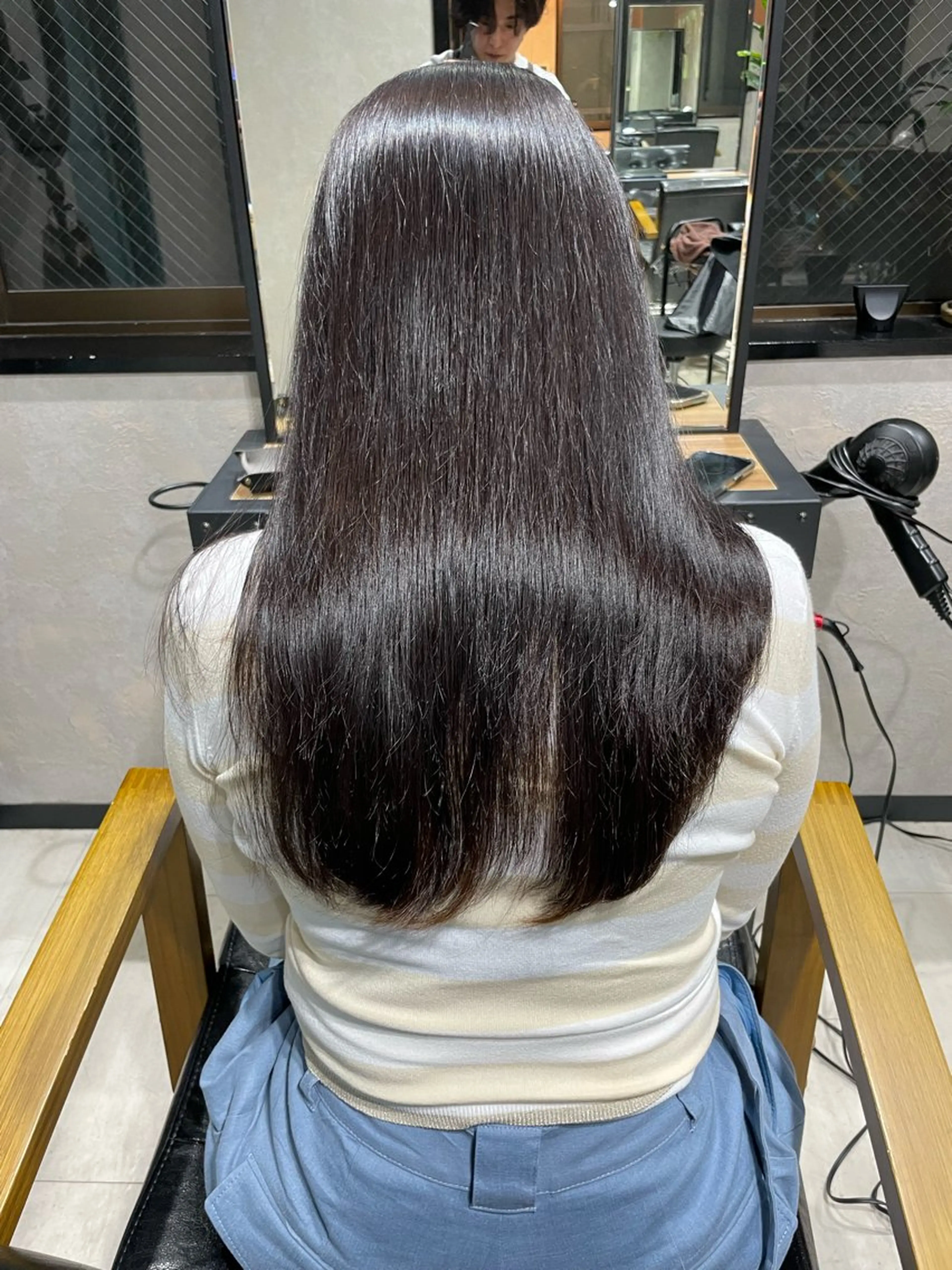 セミロング トリートメント 縮毛矯正 トリートメント 岡崎勇人/レイヤー/ 韓国/ケラチンTRのヘアスタイル