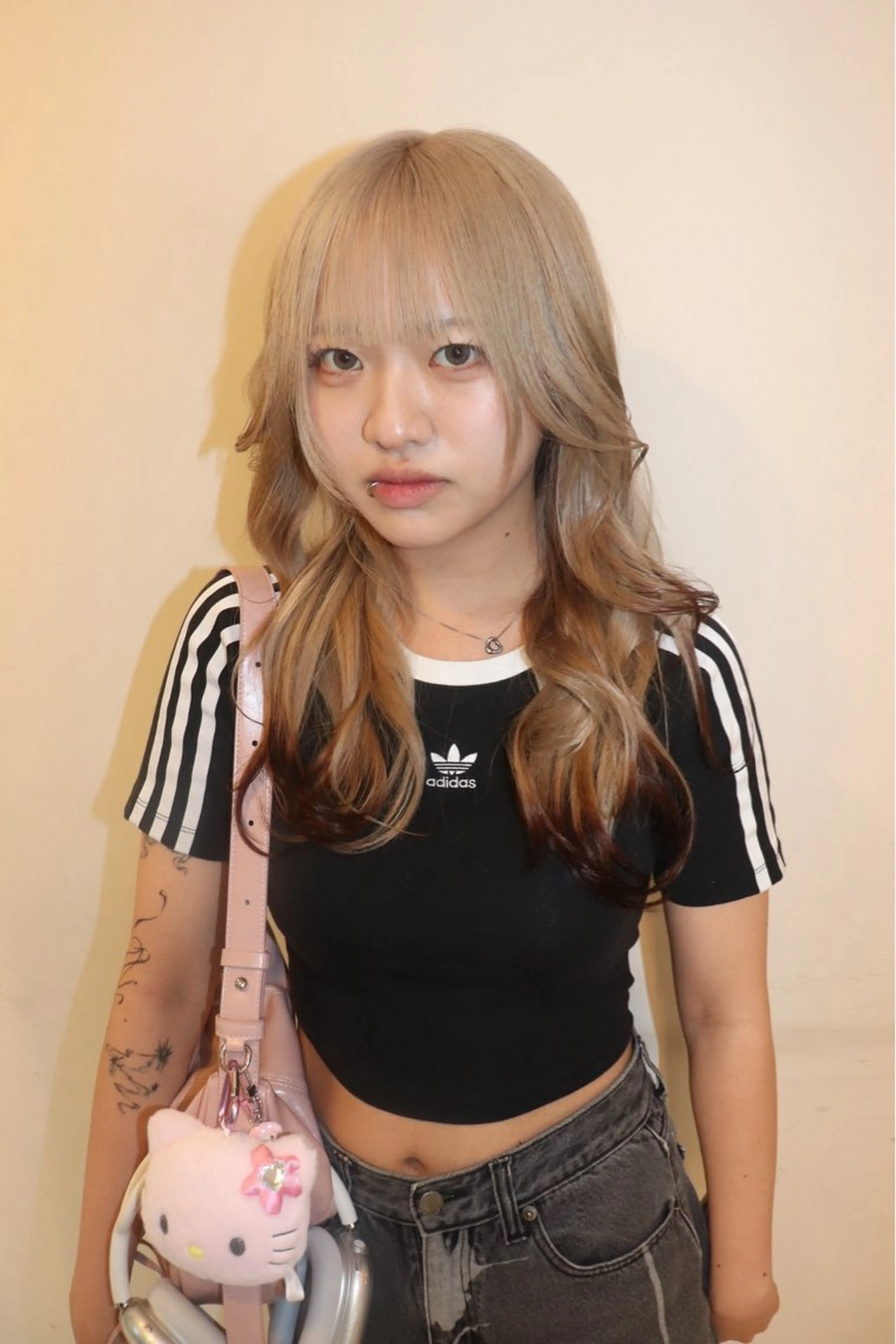 ミディアム カラー ヘアアレンジ ヘアカラー @kyoniyy KYONIのヘアスタイル