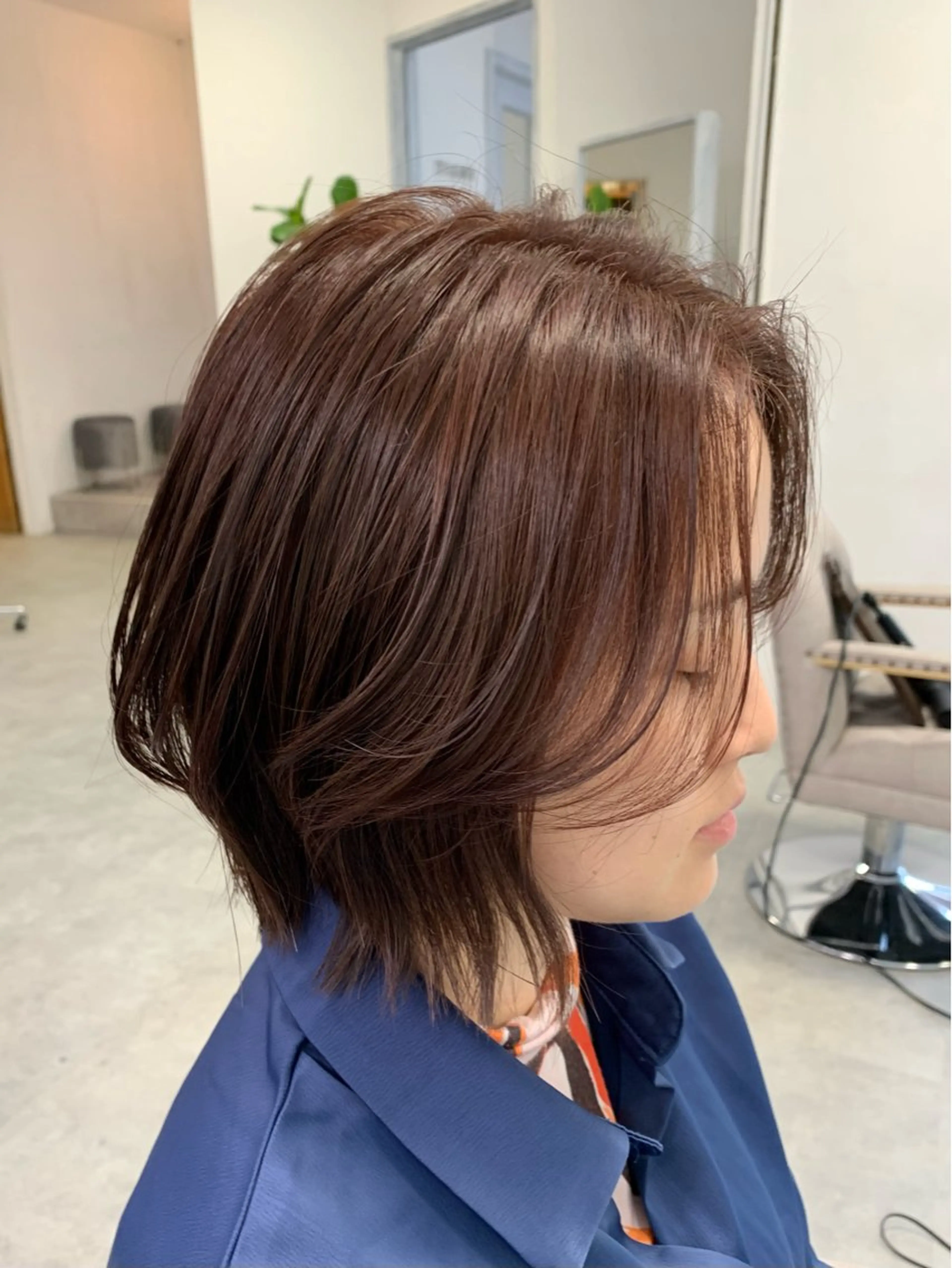 ショート ボブレイヤー ボブ レイヤーカット カット トリートメント 越冨 晃平のヘアスタイル