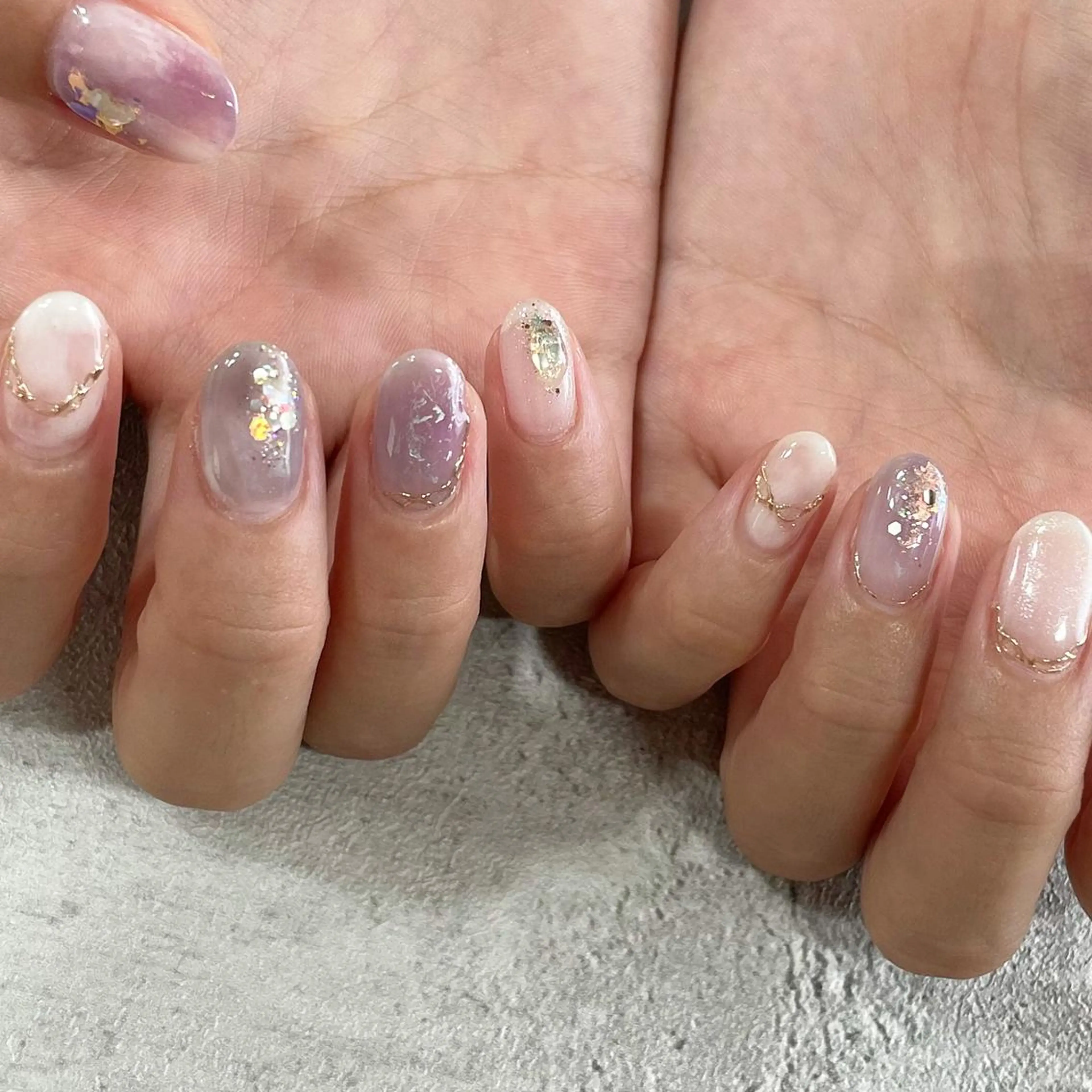 ネイル ジェルネイル 東 千夏のネイルデザイン