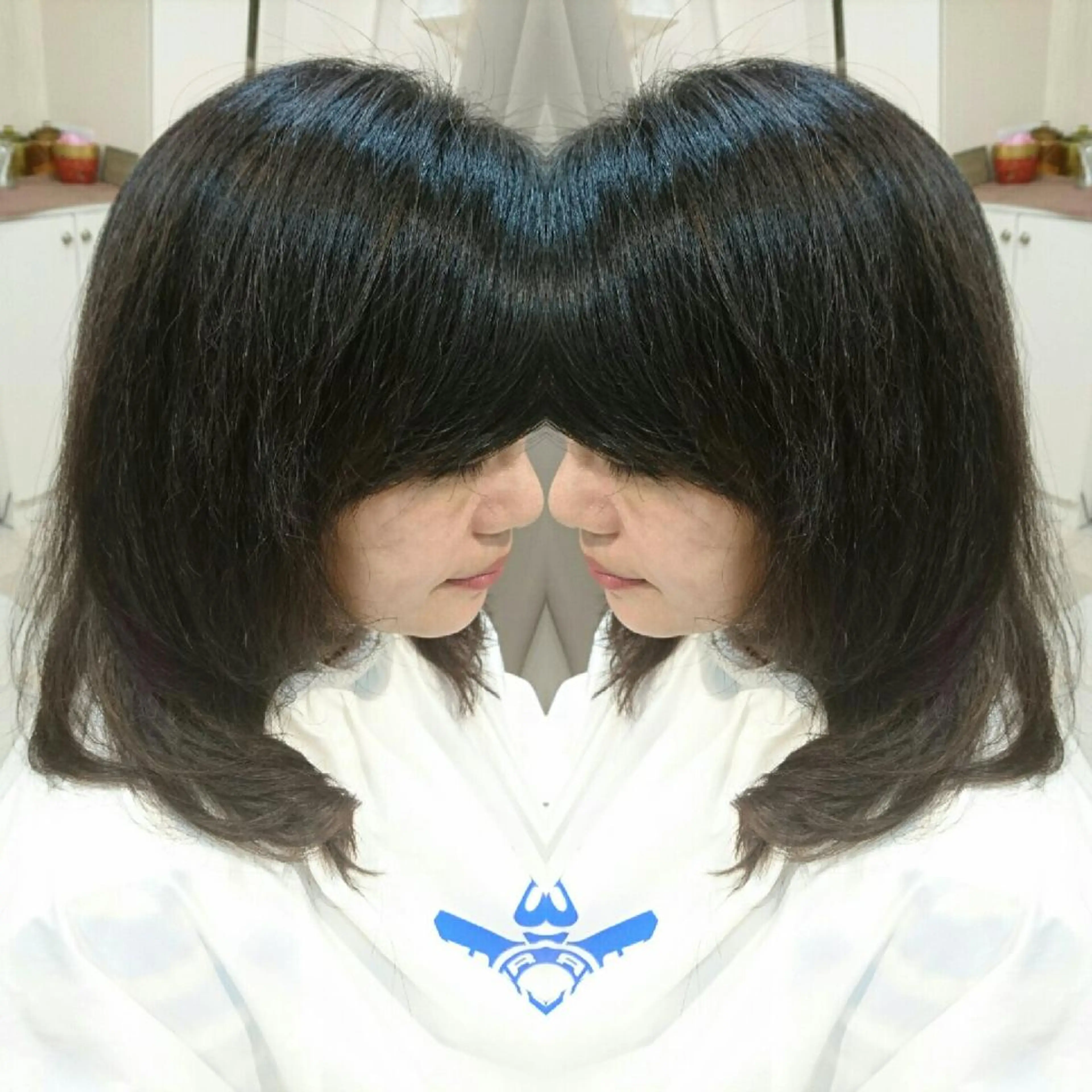 パーマ ミディアム タッセルボブ× 美髪・髪質改善のヘアスタイル