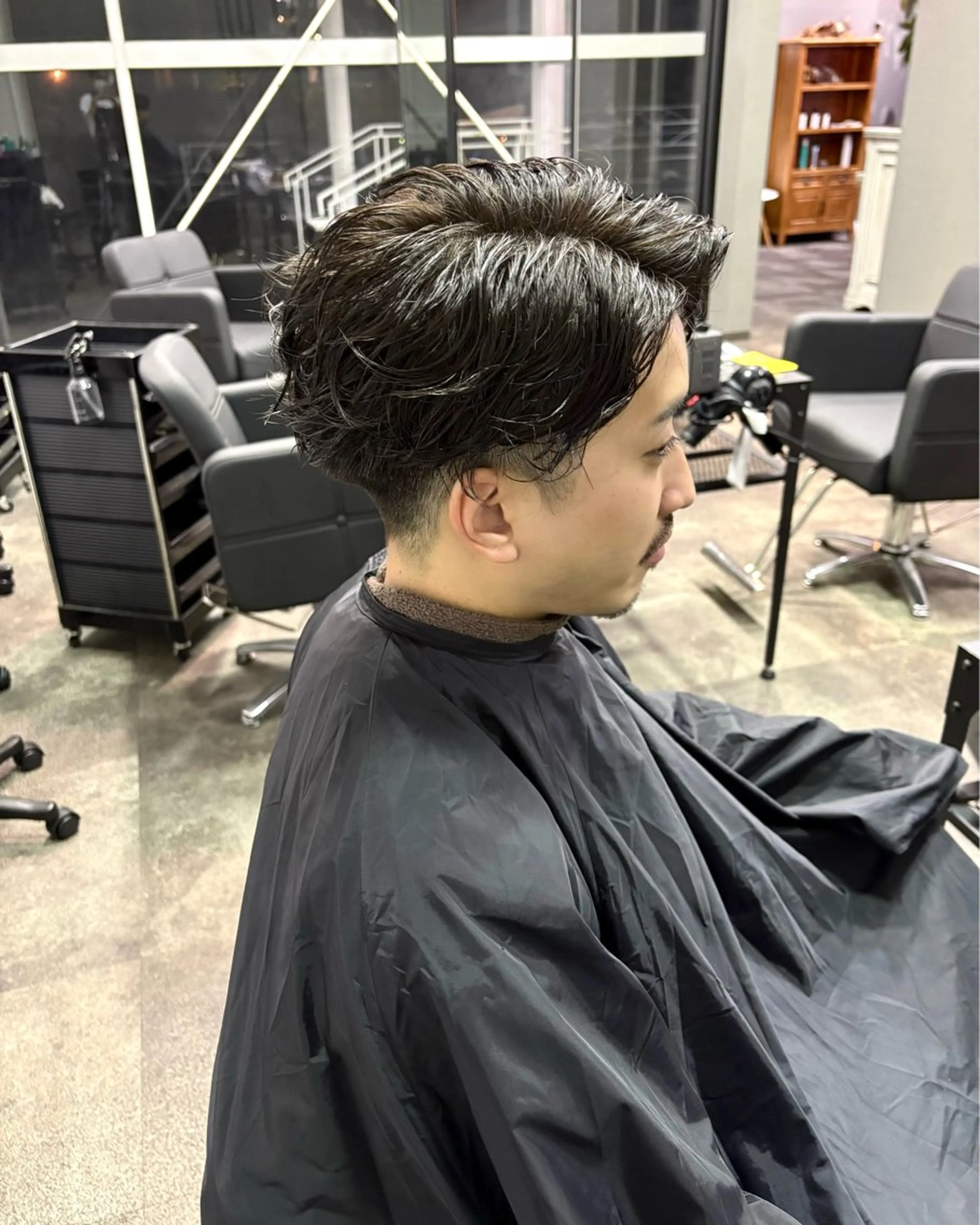 カラー メンズ メンズブリーチ 黒髪 ブリーチ ダブルカラー グレージュ ヘアカラー 浜松/メンズサロン/ Yuna🐈‍⬛🫧のヘアスタイル