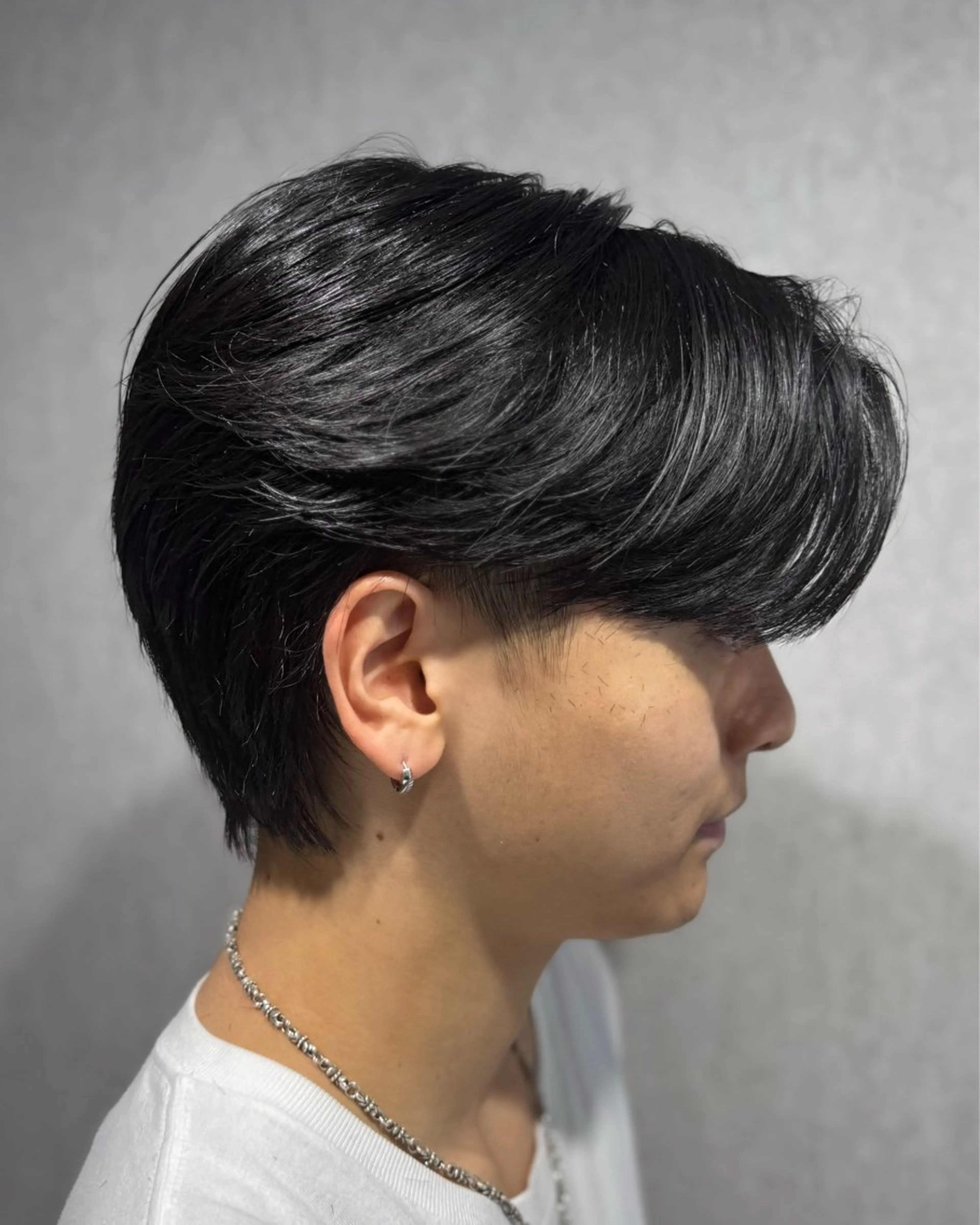 パーマ メンズ センターパート カット 曲がる縮毛/カルマパ ーマ/池袋/横村大全のヘアスタイル