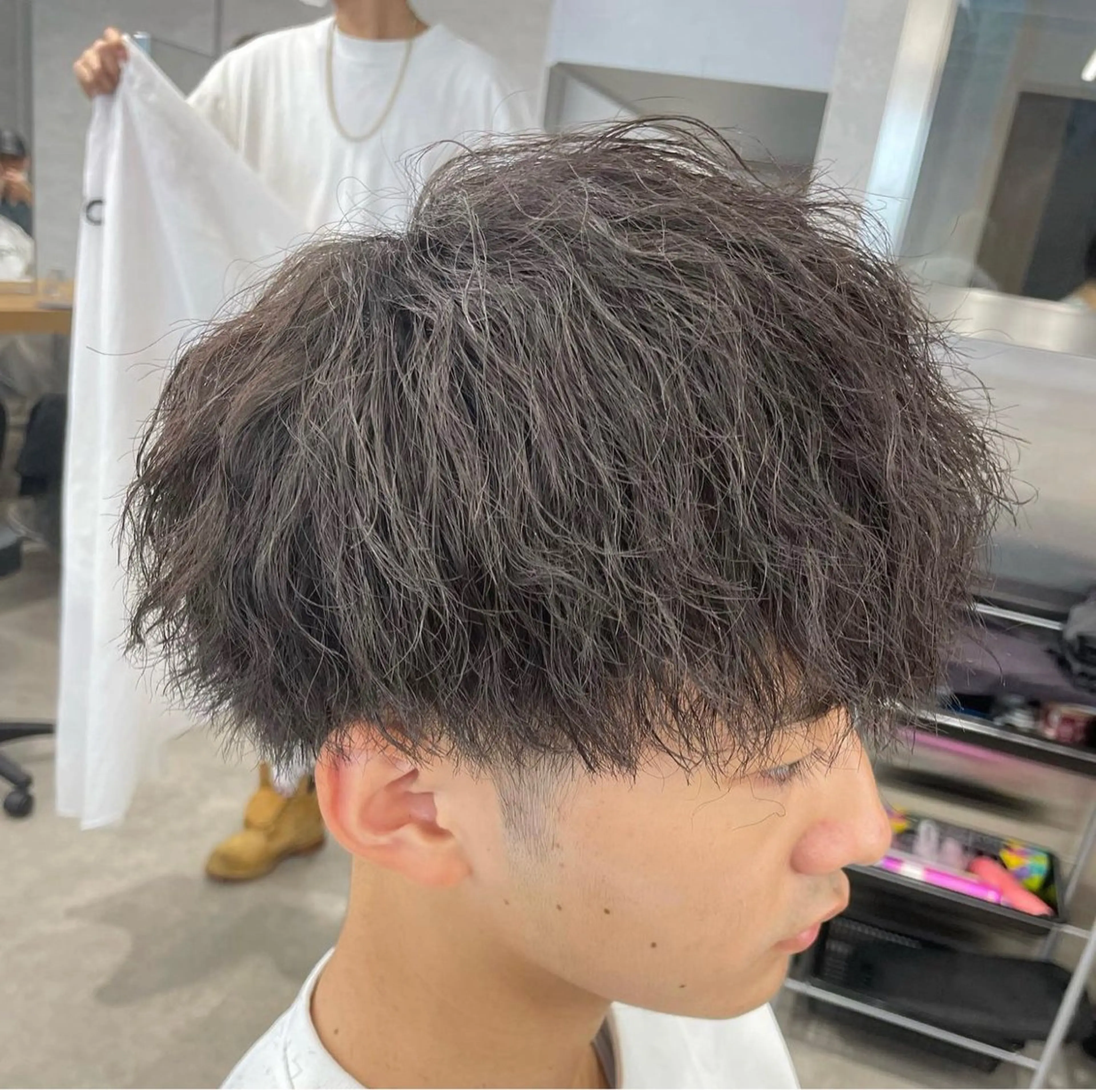 パーマ メンズ メンズパーマ ツイストスパイラルパーマ スパイラルパーマ まゆ毛・まゆ毛の専門店 aitas 津田沼店所属・ayu ♥のマツエク・マツパデザイン