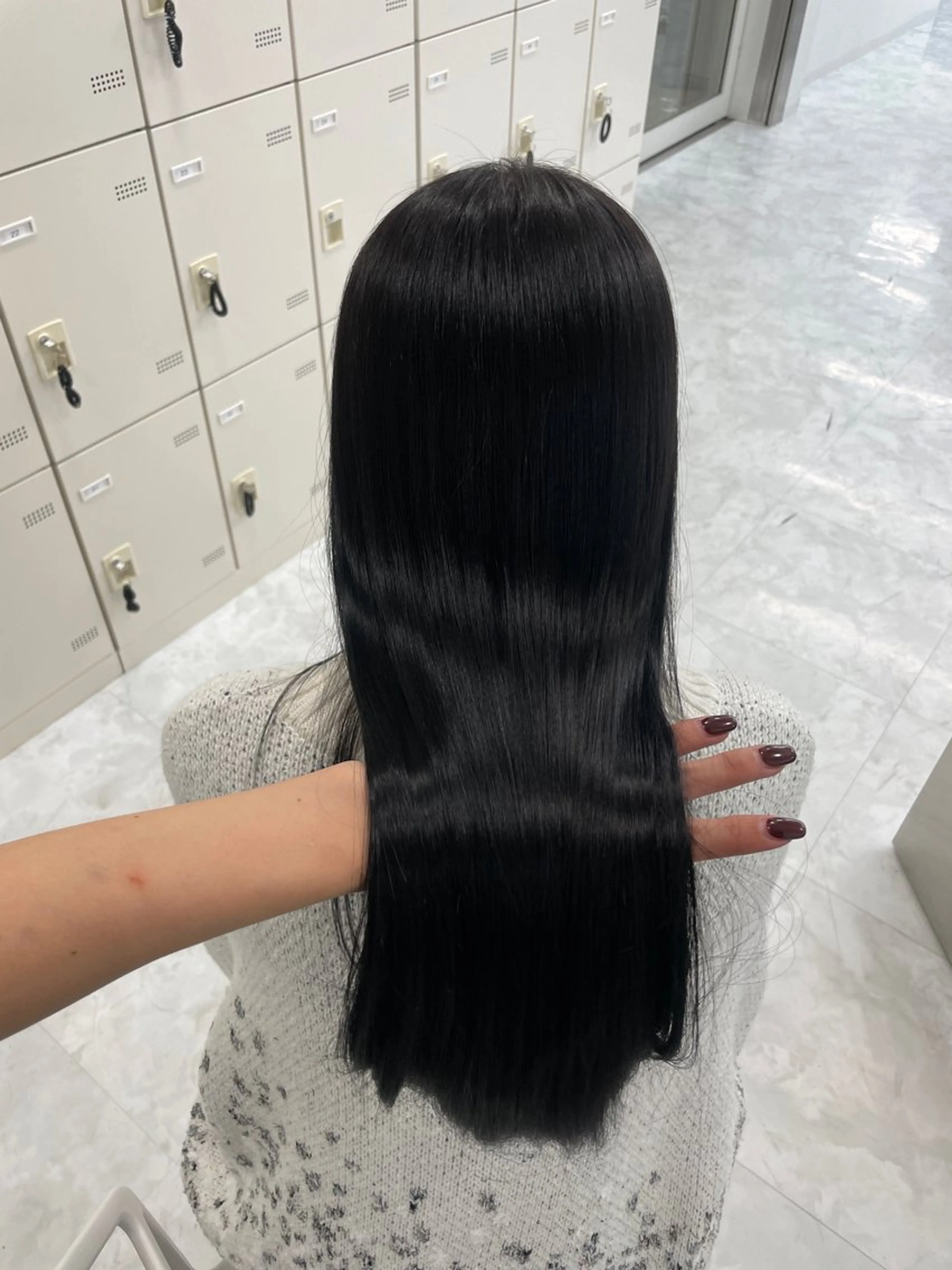 セミロング カット ヘアカラー トリートメント MOE 福岡韓国ヘア✧︎のヘアスタイル