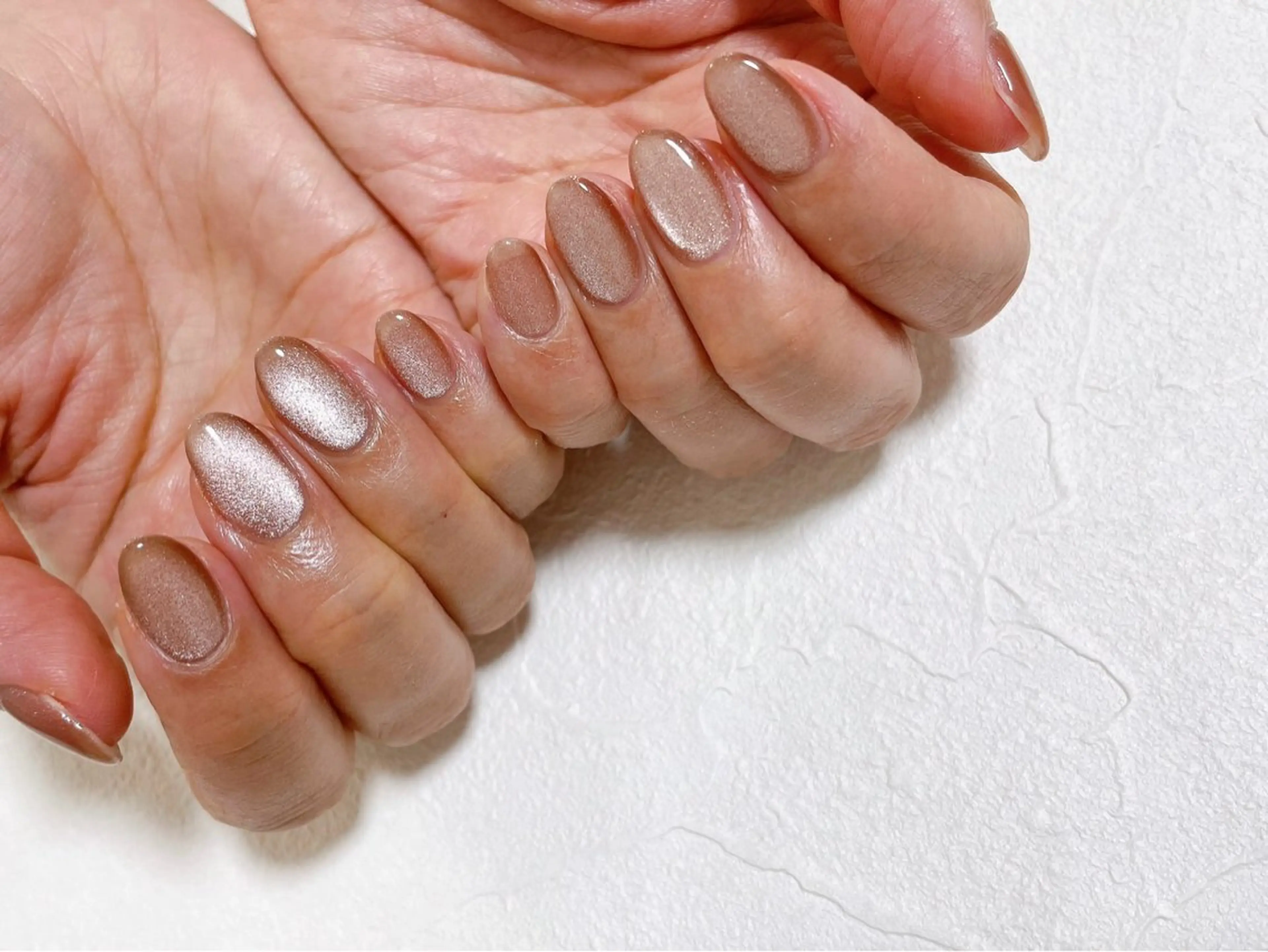 ネイル オーロラネイル フットネイル フレンチネイル ジェルネイル キラキラネイル kikinail 溝の口のネイルデザイン