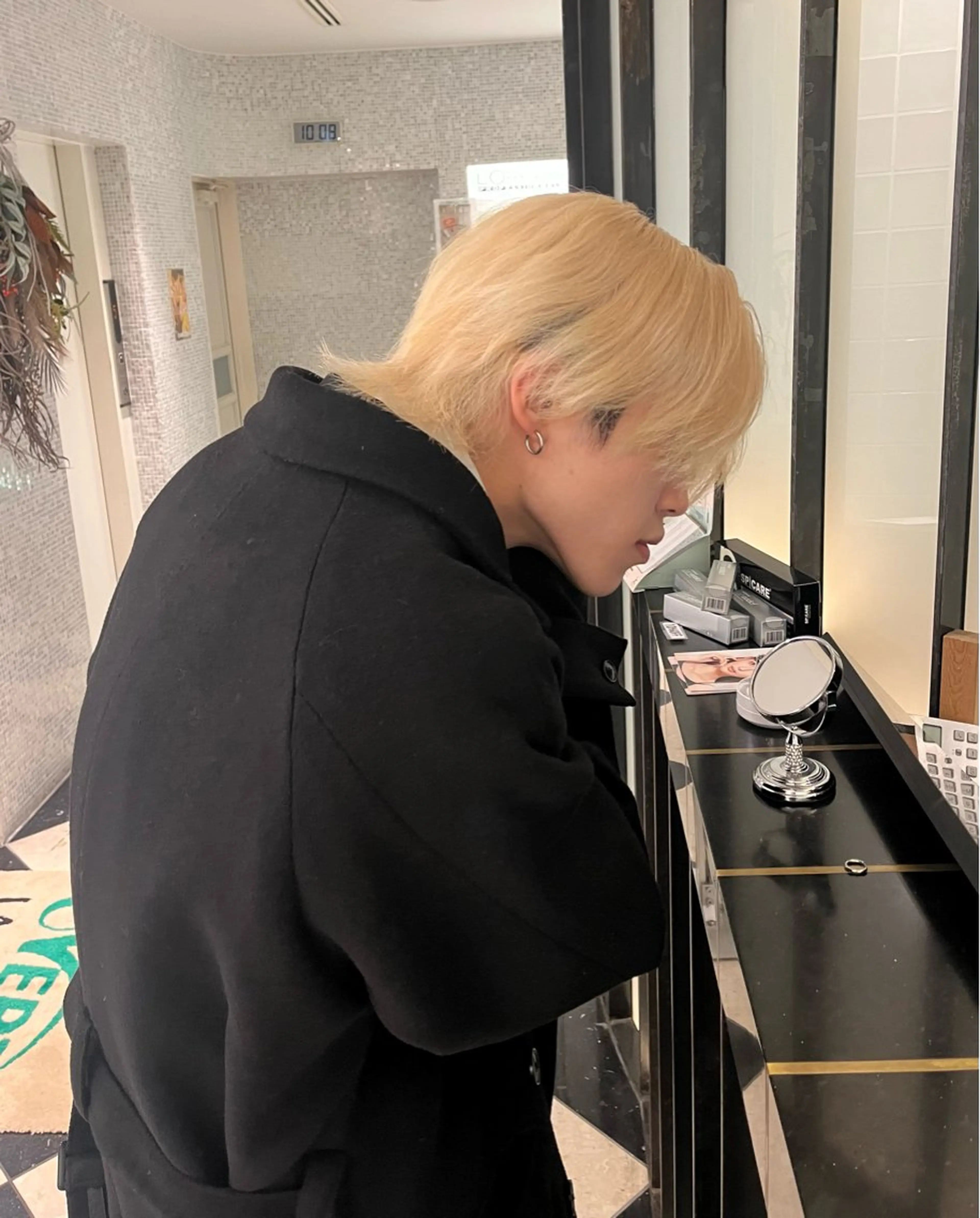 ショート カラー メンズ メンズパーマ/ブリー チ/motokiのヘアスタイル