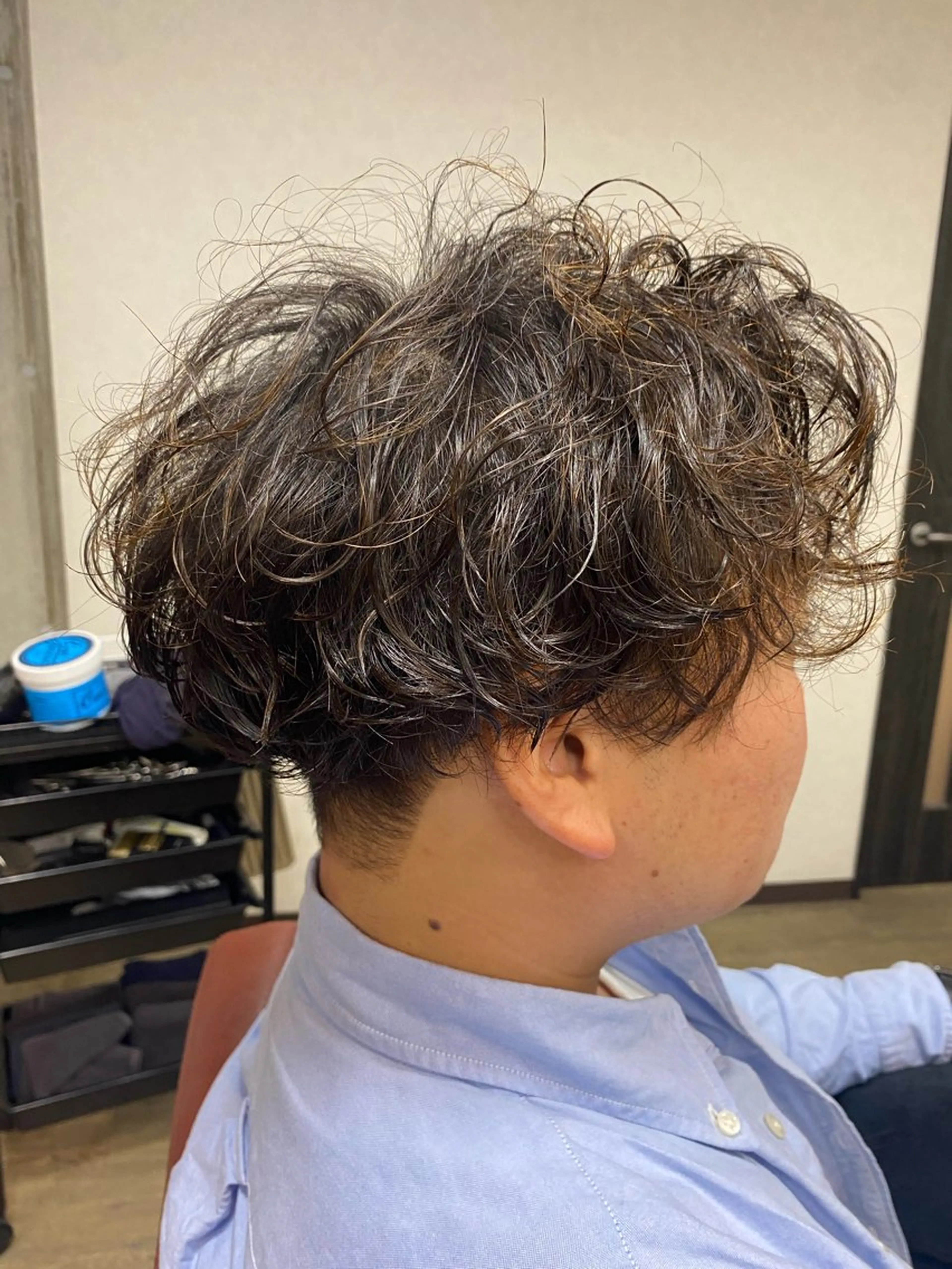 ショート パーマ メンズ メンズパーマ カット パーマ FOCUS天王台店所属・中野 一哉のヘアスタイル