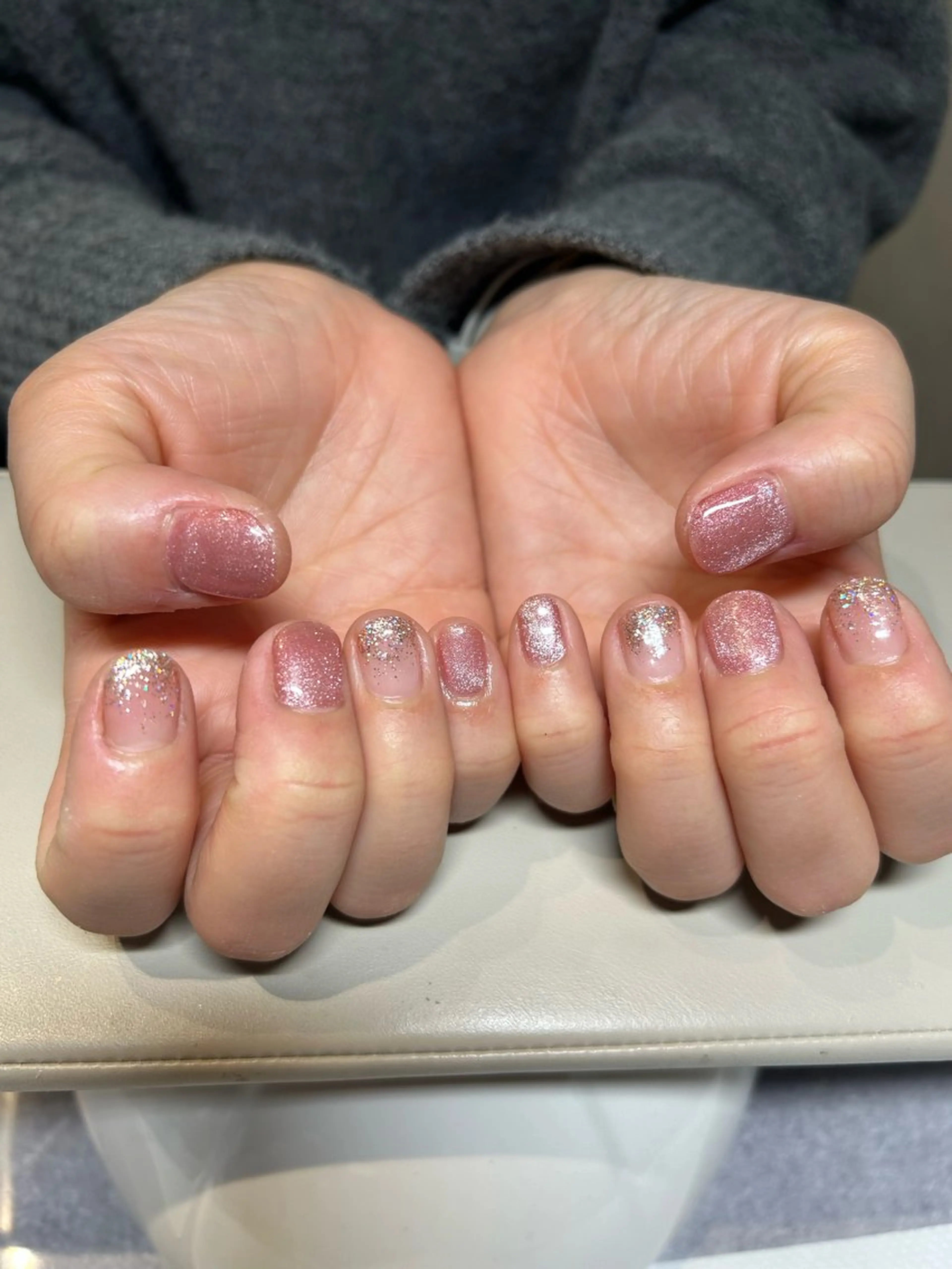 モデル募集ラメグラデーションの写真