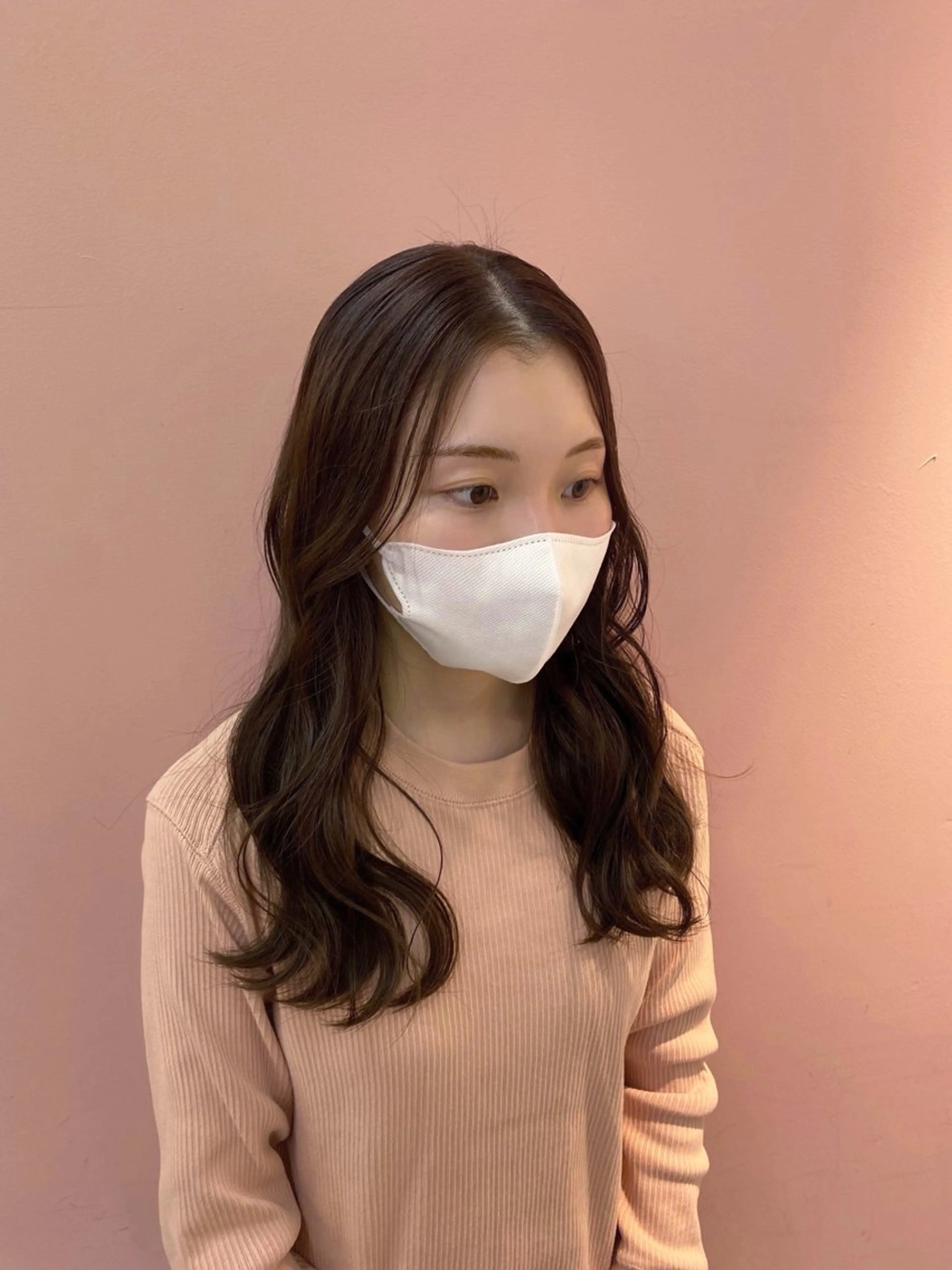 ロング カラー アッシュ アッシュグレー アッシュグレージュ グレージュ mite hikariのヘアスタイル