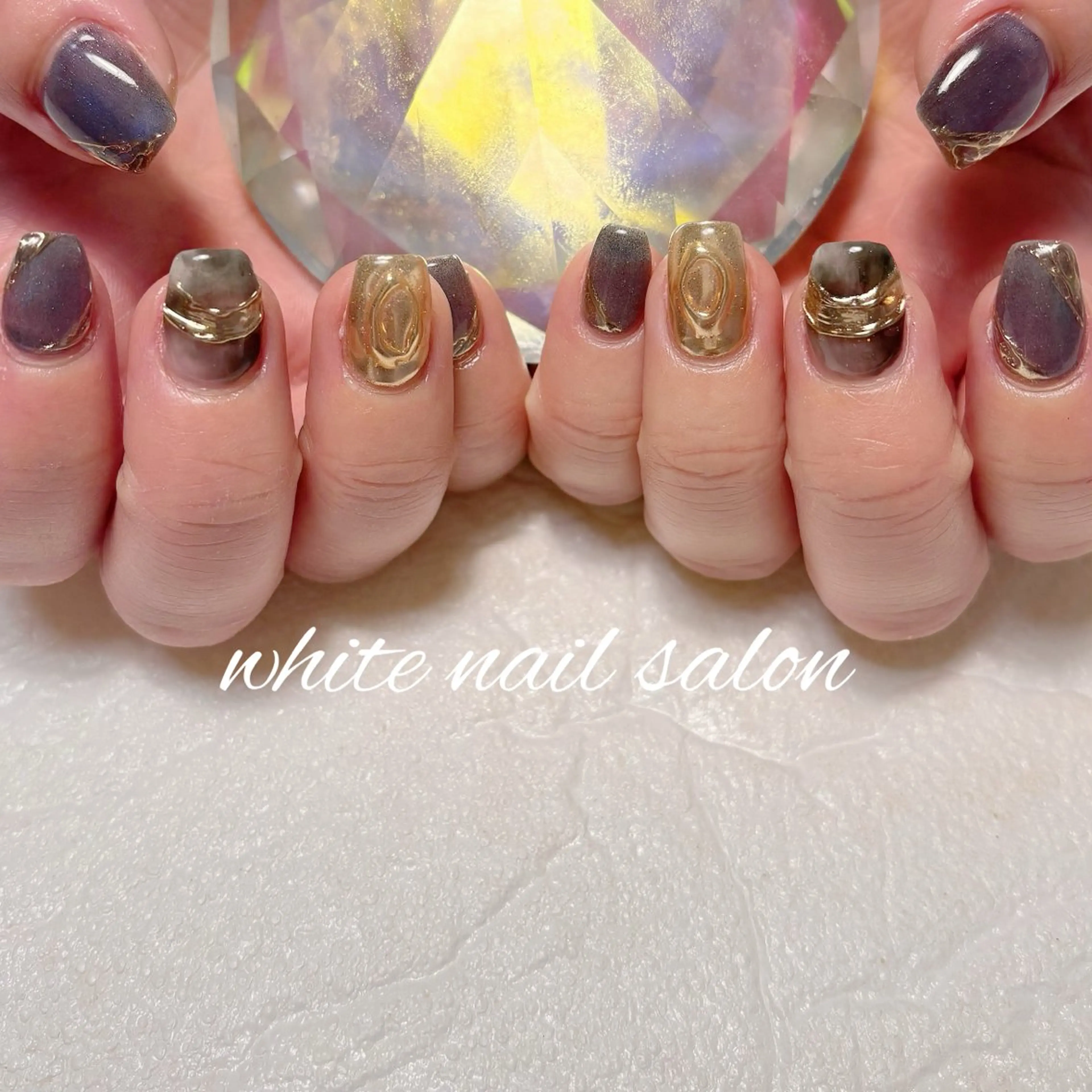 ネイル フットネイル ラメ(グリッター) ハンドネイル white nail salonのネイルデザイン