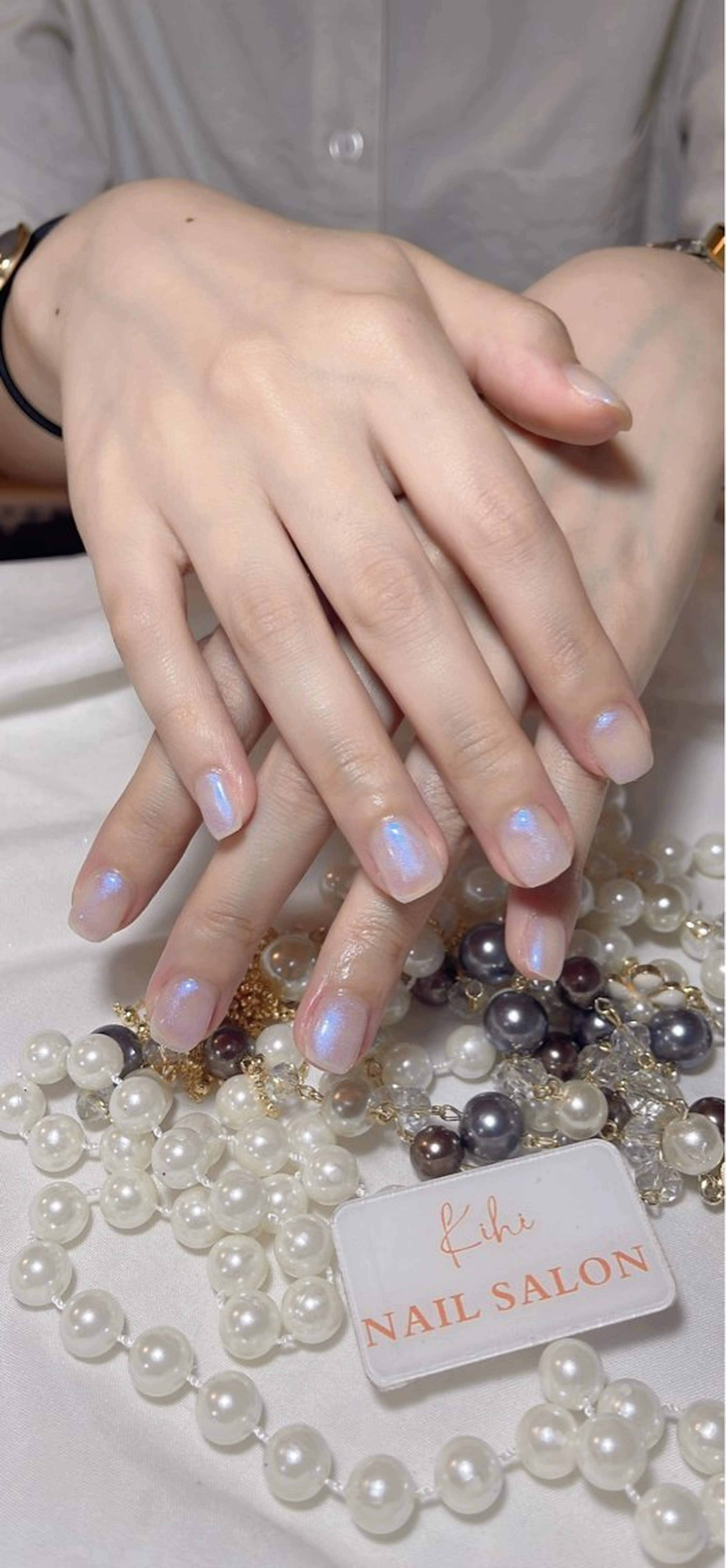 ネイル アートネイル フレンチネイル ジェルネイル グラデーション 韓国ネイル 村中 ハナのネイルデザイン