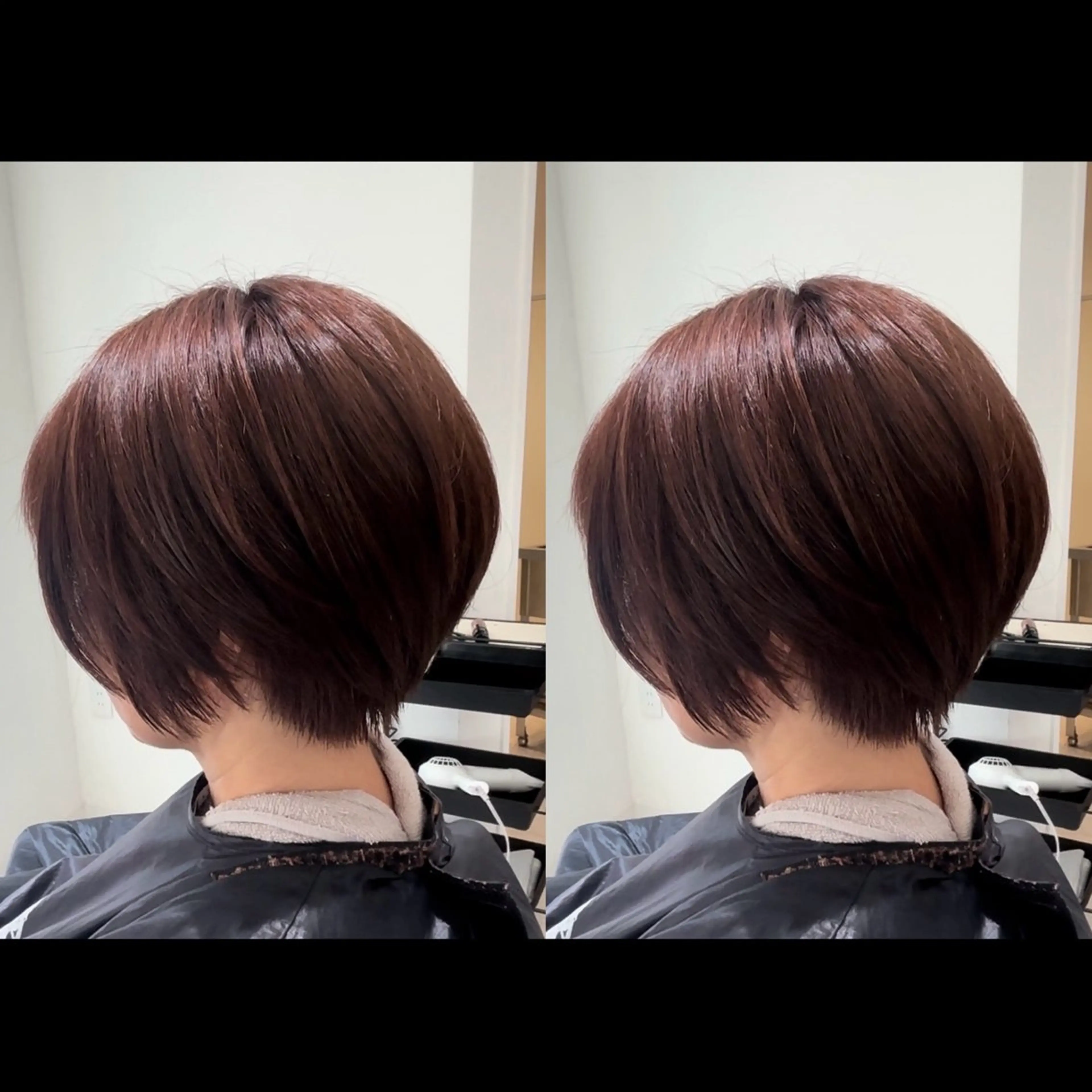 ショート カラー ブラウンカラー ピンクカラー ピンクブラウン ショートヘア カットスタジオケン所属・【9時〜24時】 KENのヘアスタイル