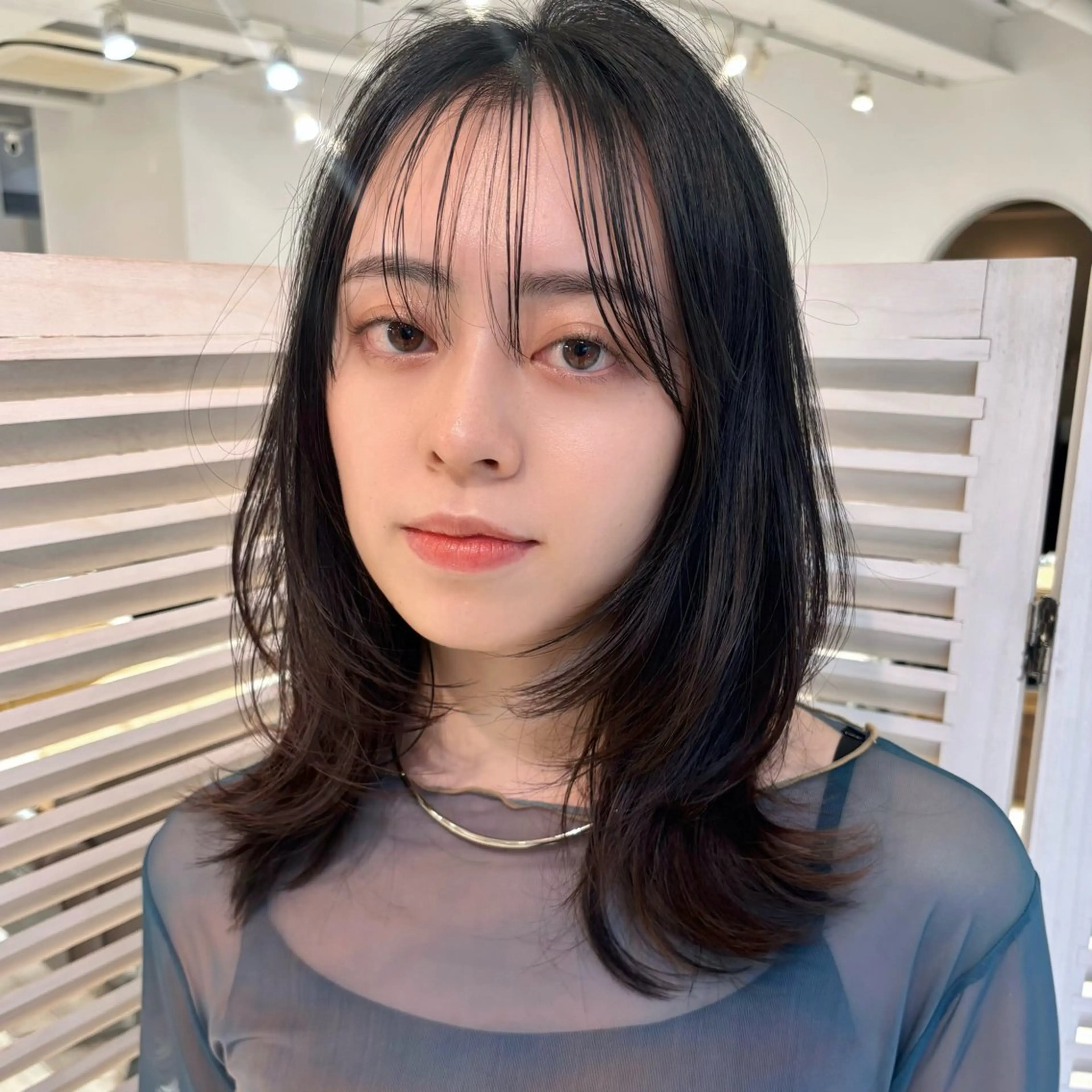 ミディアム カット トリートメント レイヤー/メンズ 竹田凪儀のヘアスタイル